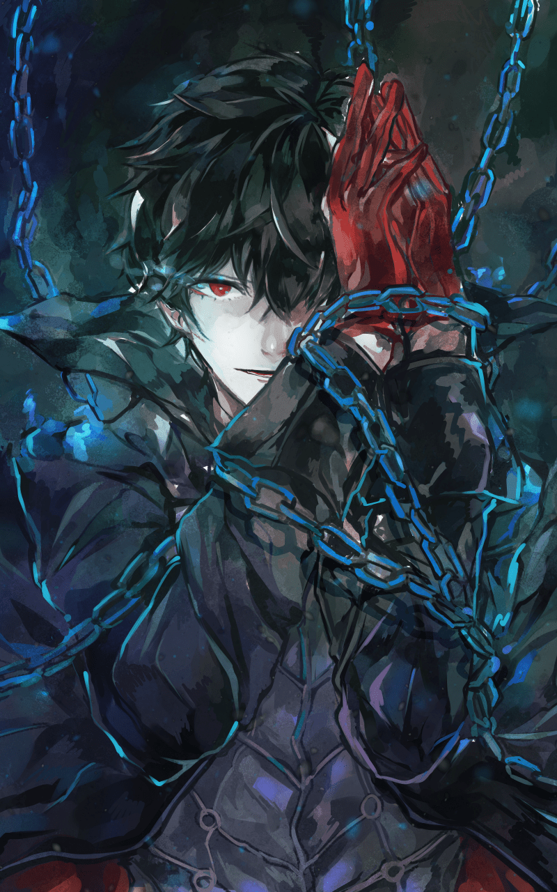 800x1280 Kurusu Akira, Persona Joker, Anime Games, Chains, 5