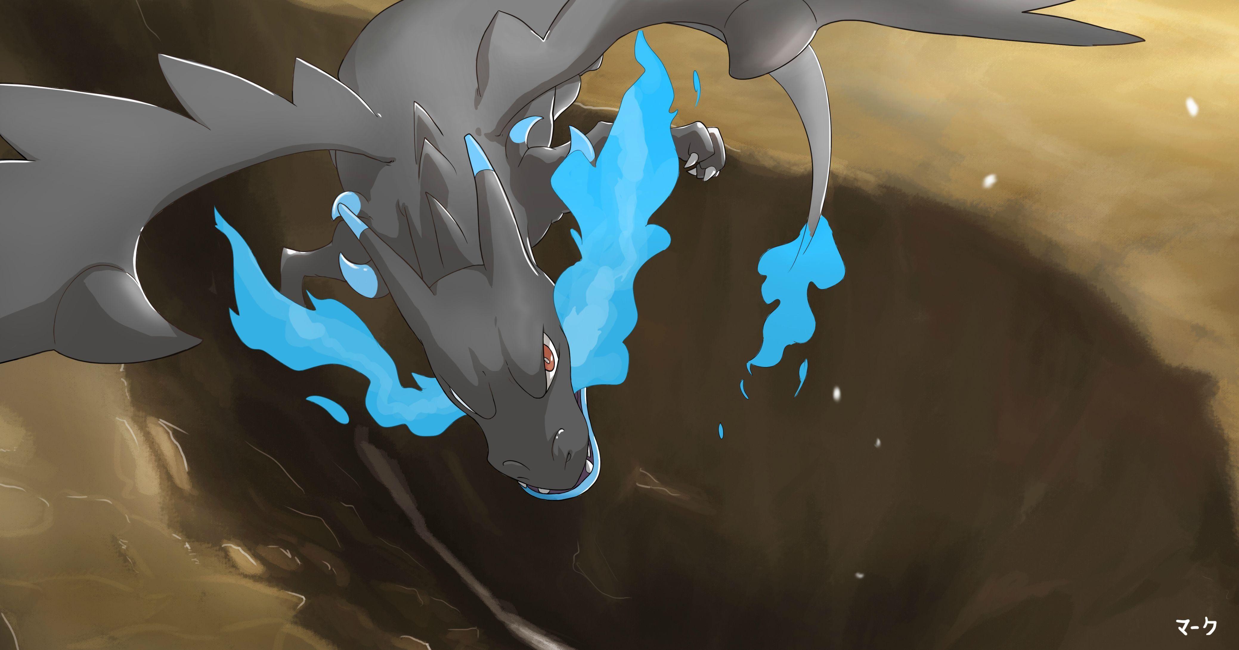 4156x2179 Amazing mega charizard X wallpaper art to Mark331