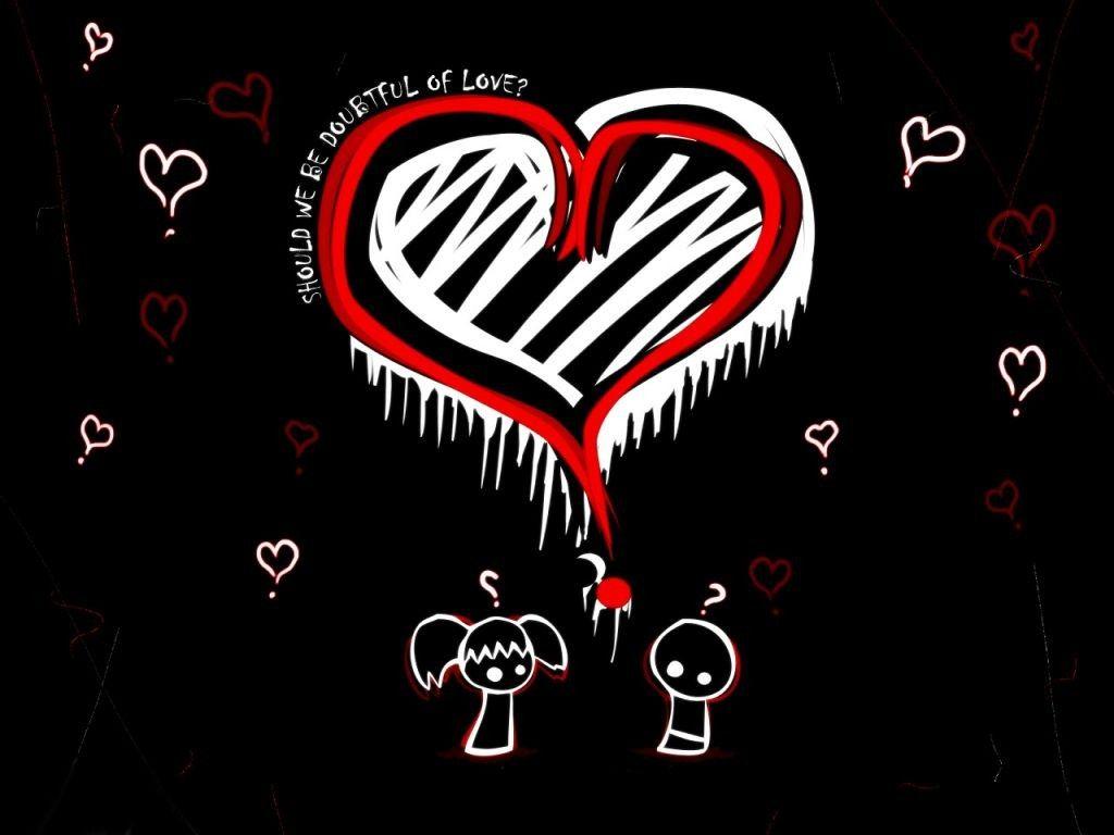 Emo Heart Wallpapers Top Free Emo Heart Backgrounds WallpaperAccess