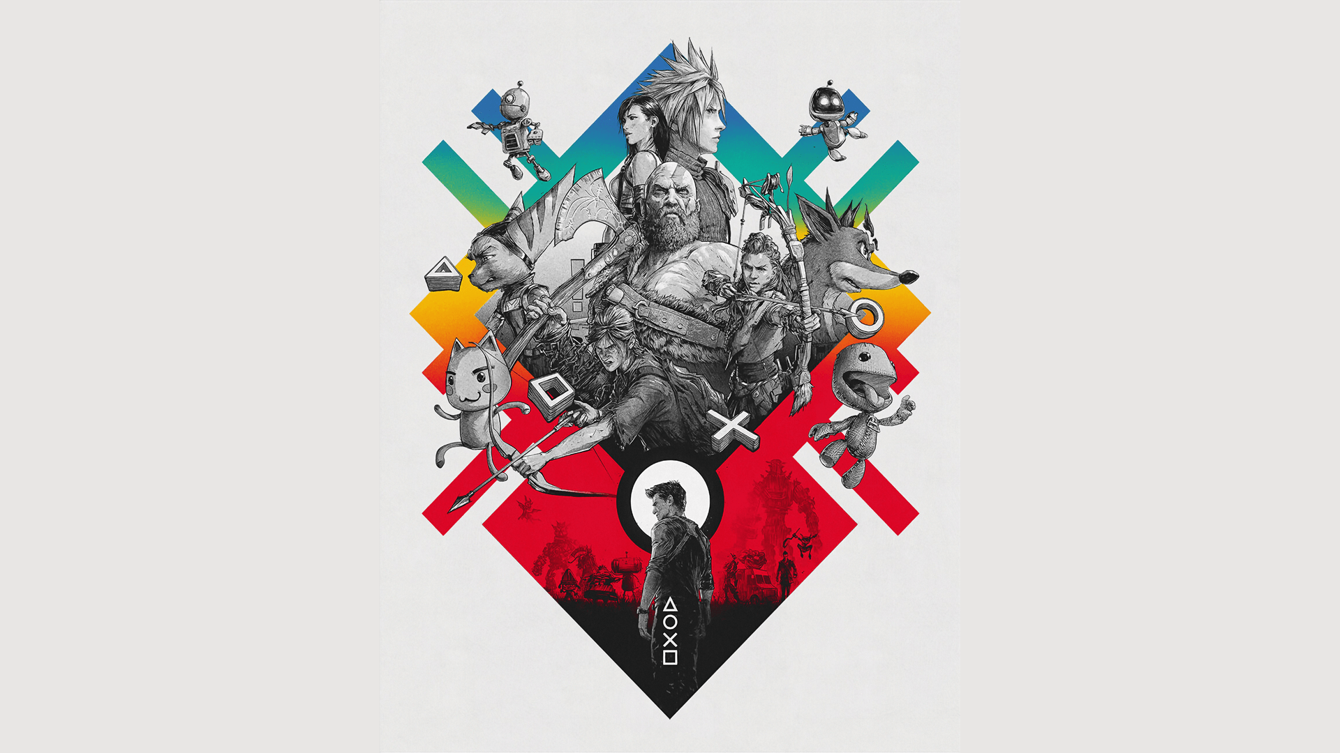 red playstation controller