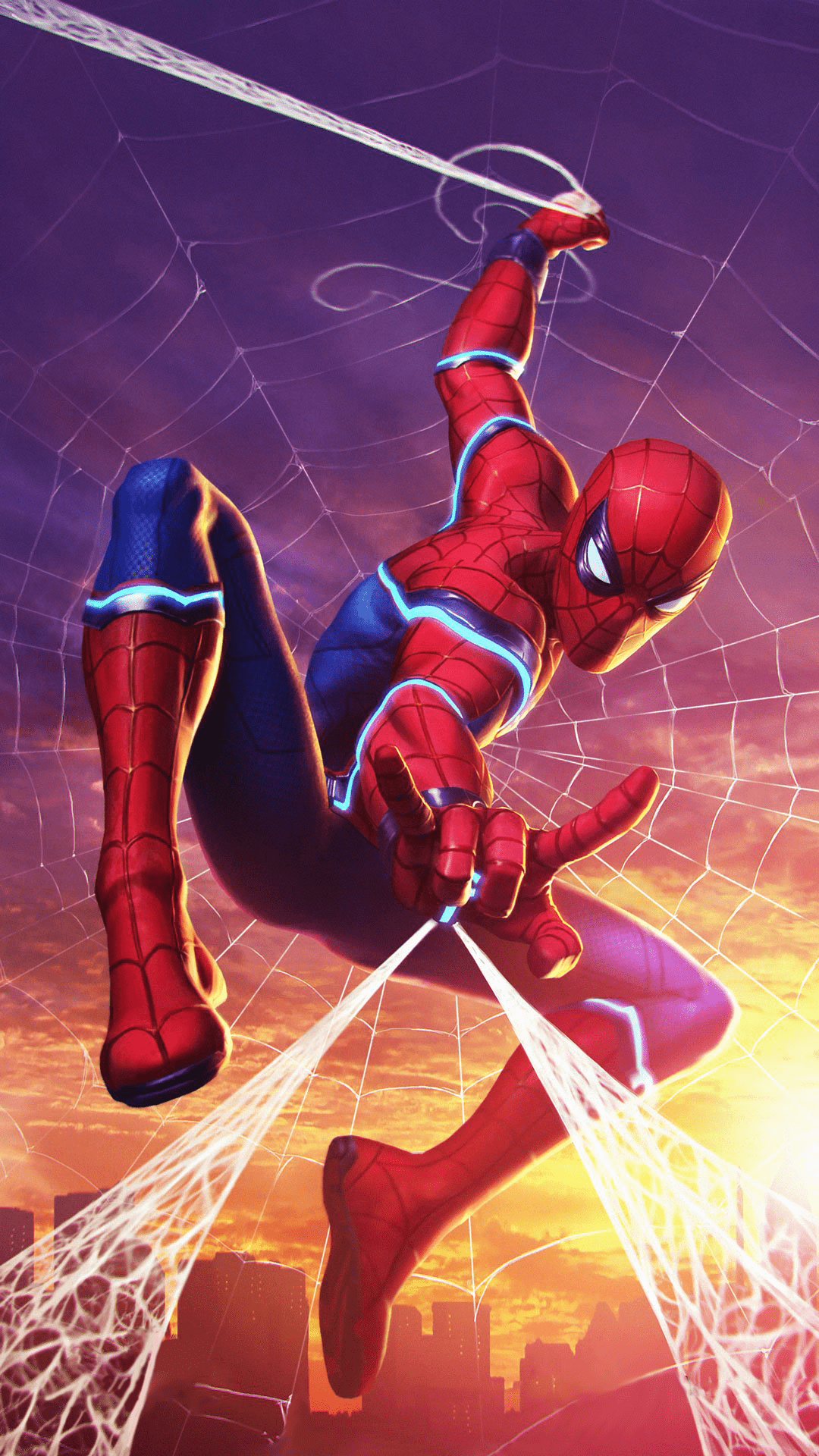 1080x1920 Spider Man (Stark Enhanced) Wallpaper, Did My Best To Remove Text