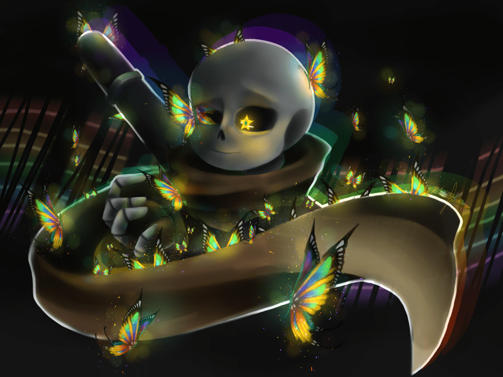 Ink sans wallpaper by clairdelune86 on DeviantArt