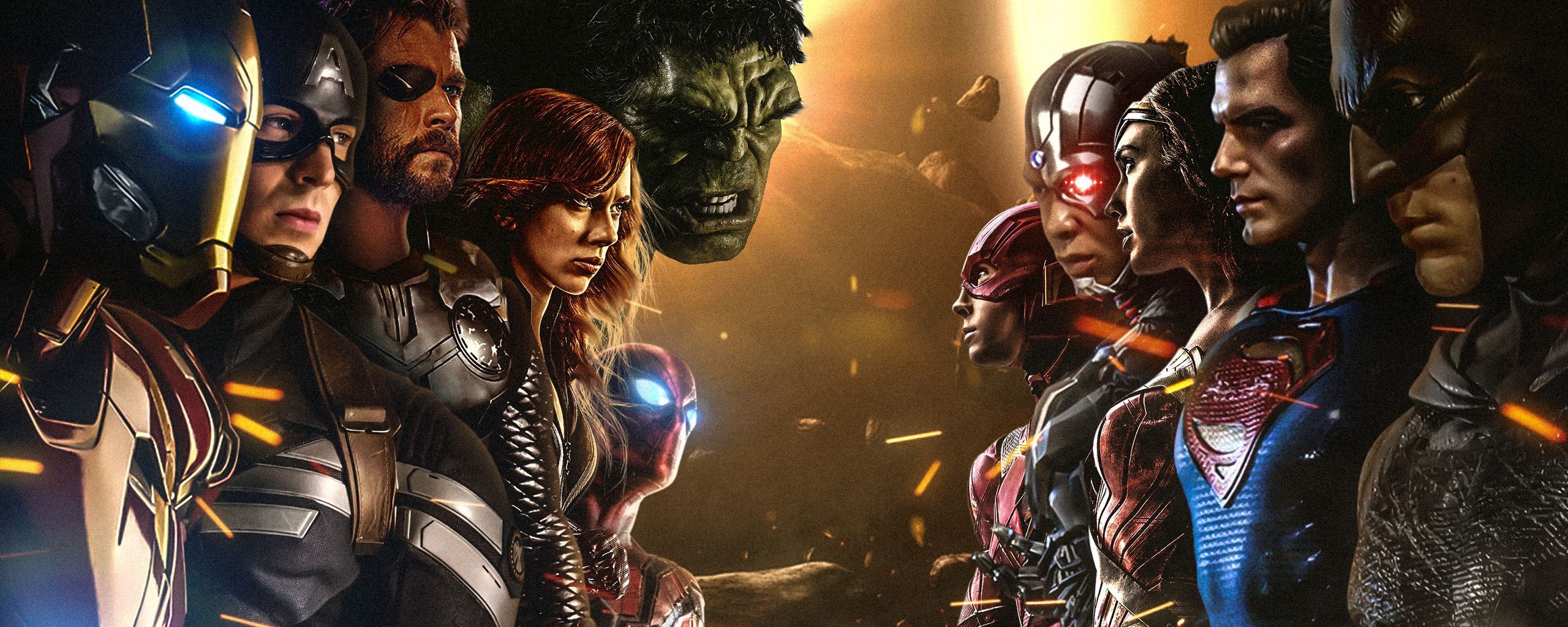2560x1024 Marvel Dual Monitor Wallpaper