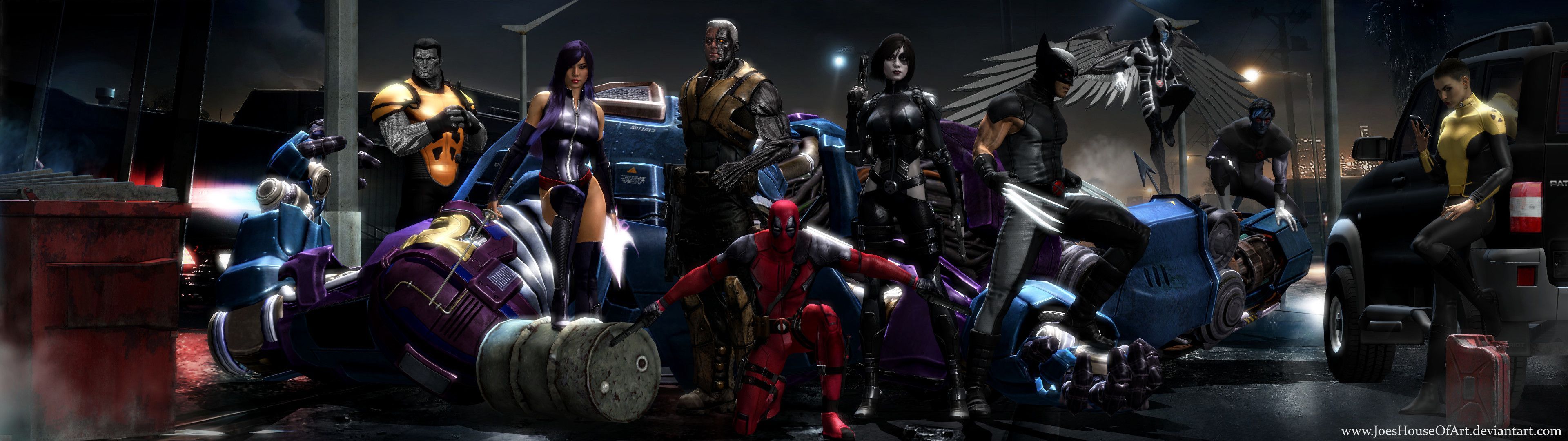 3840x1080 Dual Monitor Comic Wallpaper