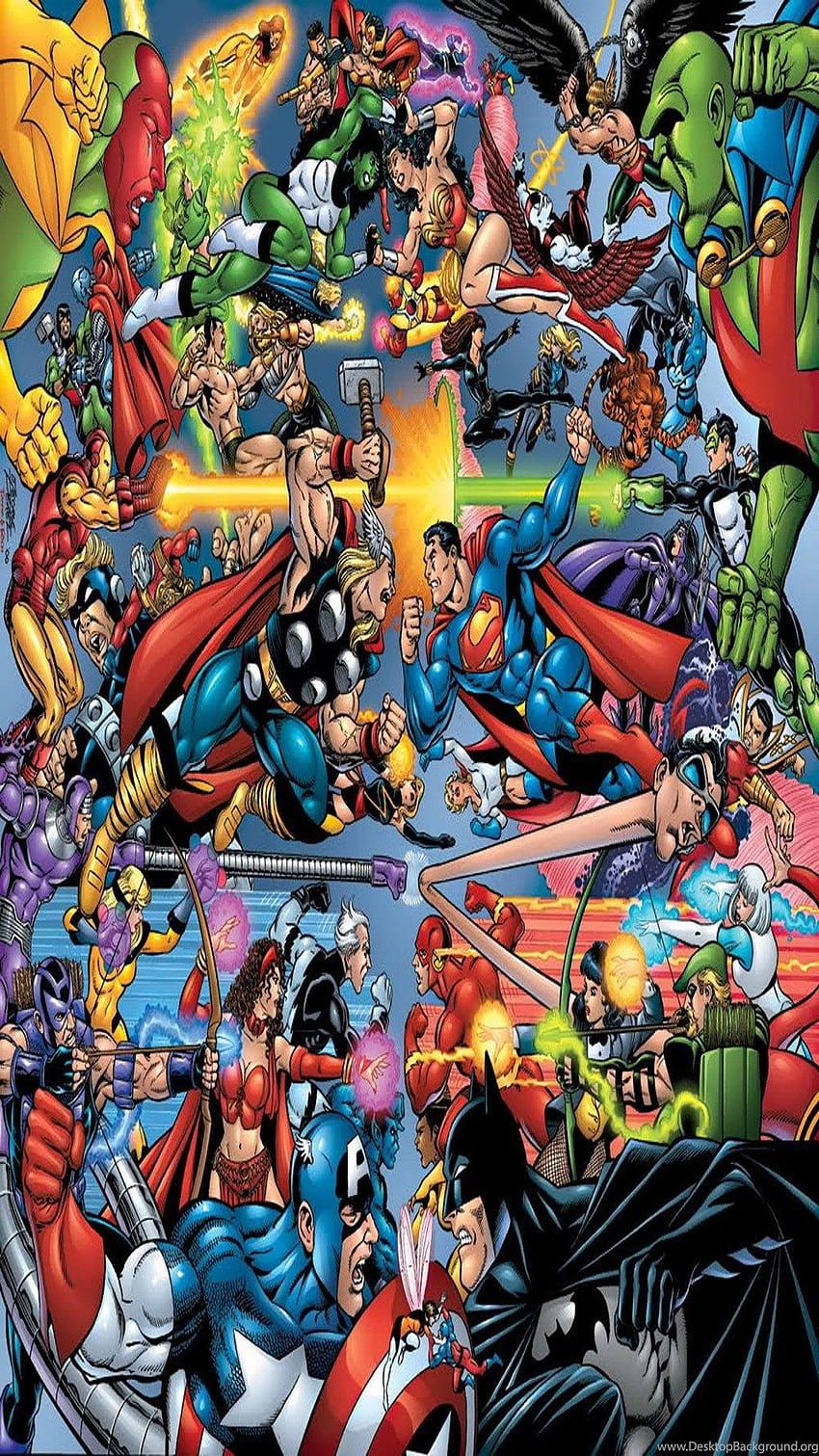 850x1511 Marvel Vs. DC Galaxy S marvel vs dc HD phone wallpaper