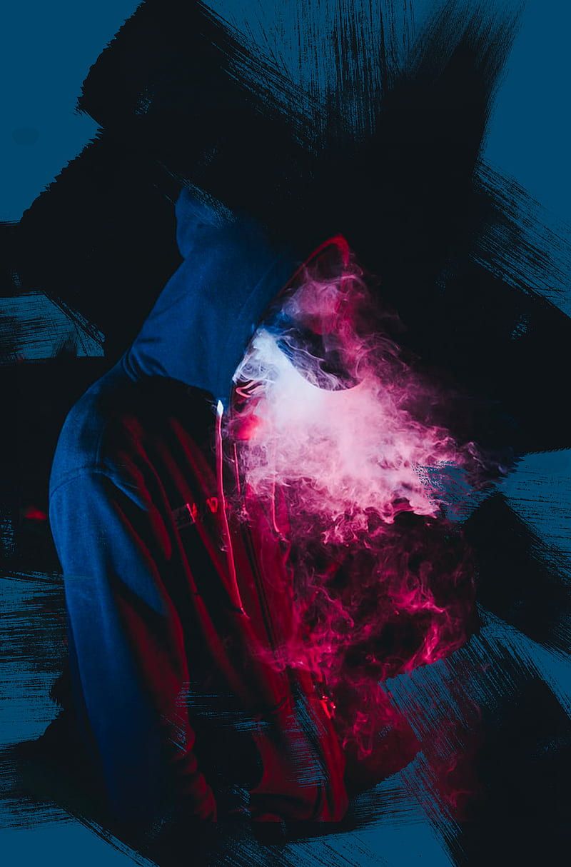 800x1214 SmokeDude, cool, dude, paint, people, smoke, HD phone wallpaper