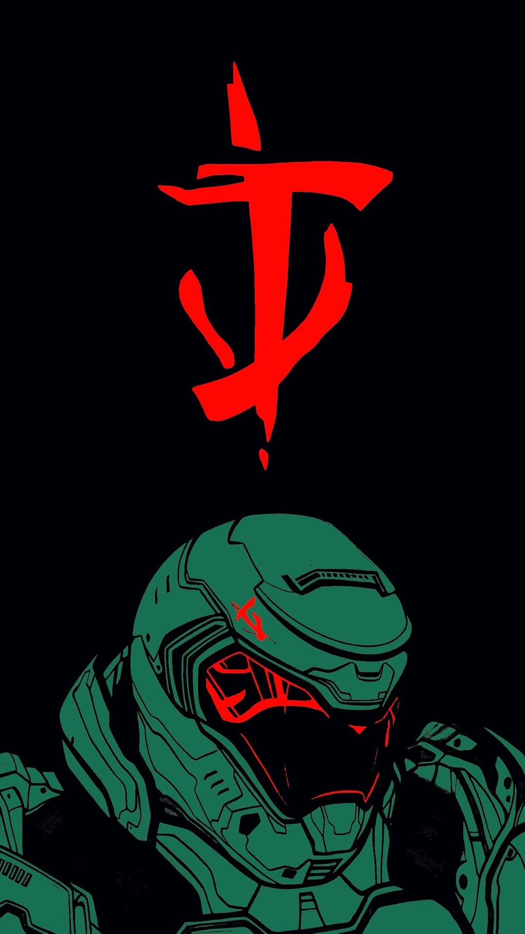 1080x1920 I upscaled a cool Doom Guy fanart and edited them into phone wallpaper a while ago and wanted to share! I could not find the artist of the original. Srry