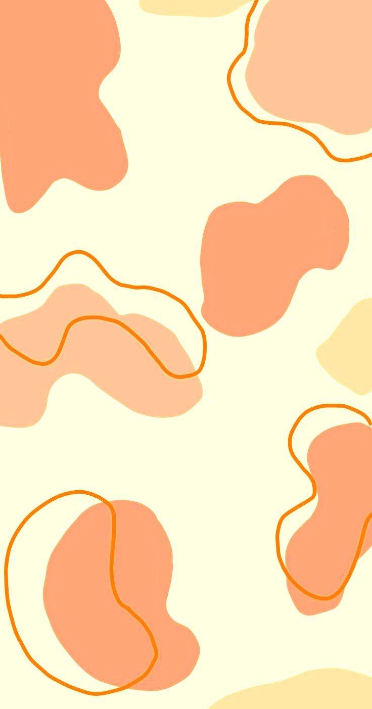 736x1403 ORANGE SIMPLE AESTHETIC WALLPAPER