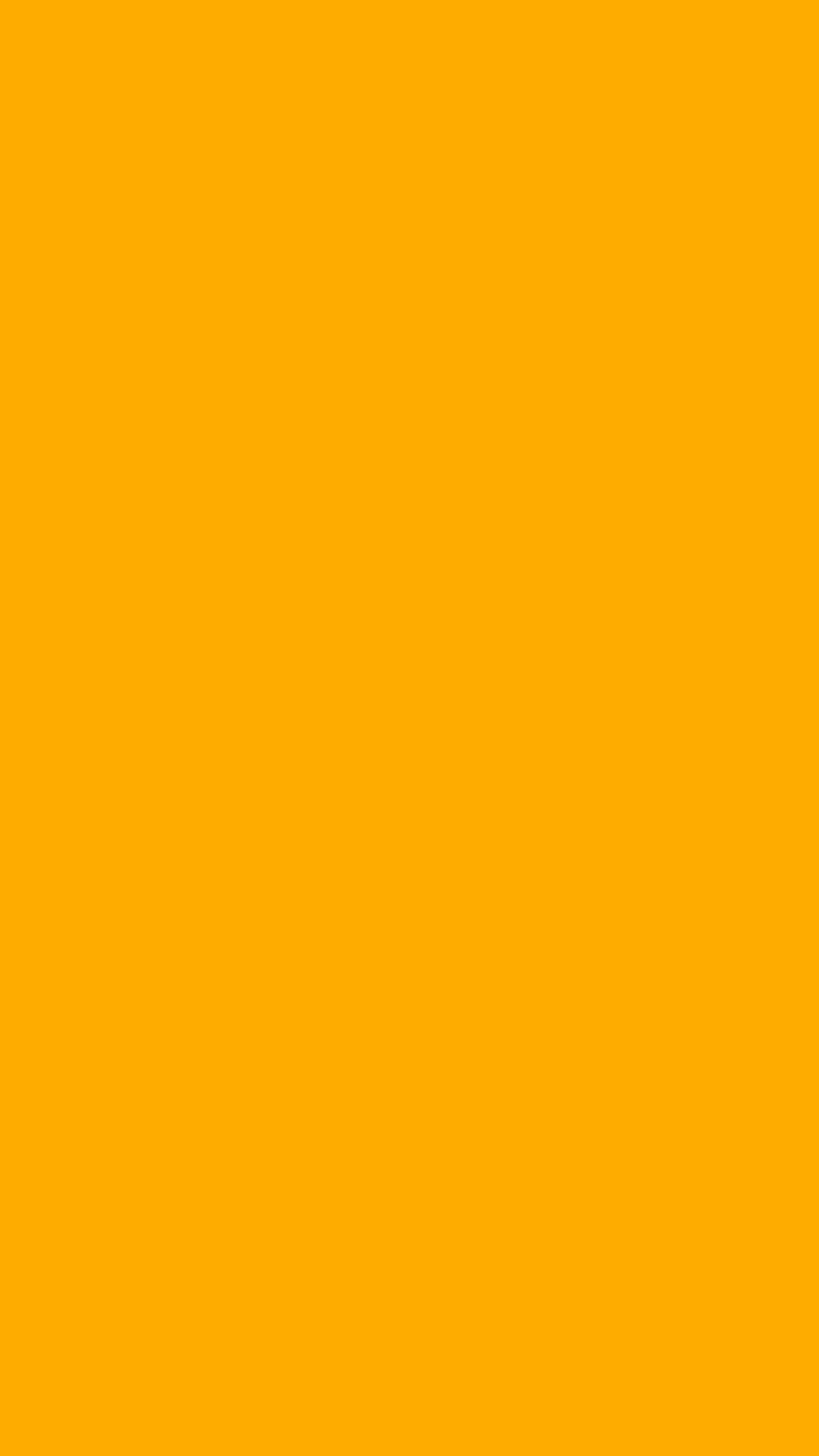 800x1422 Yellow color, orange, colour, simple, plain, background, plan, HD phone wallpaper