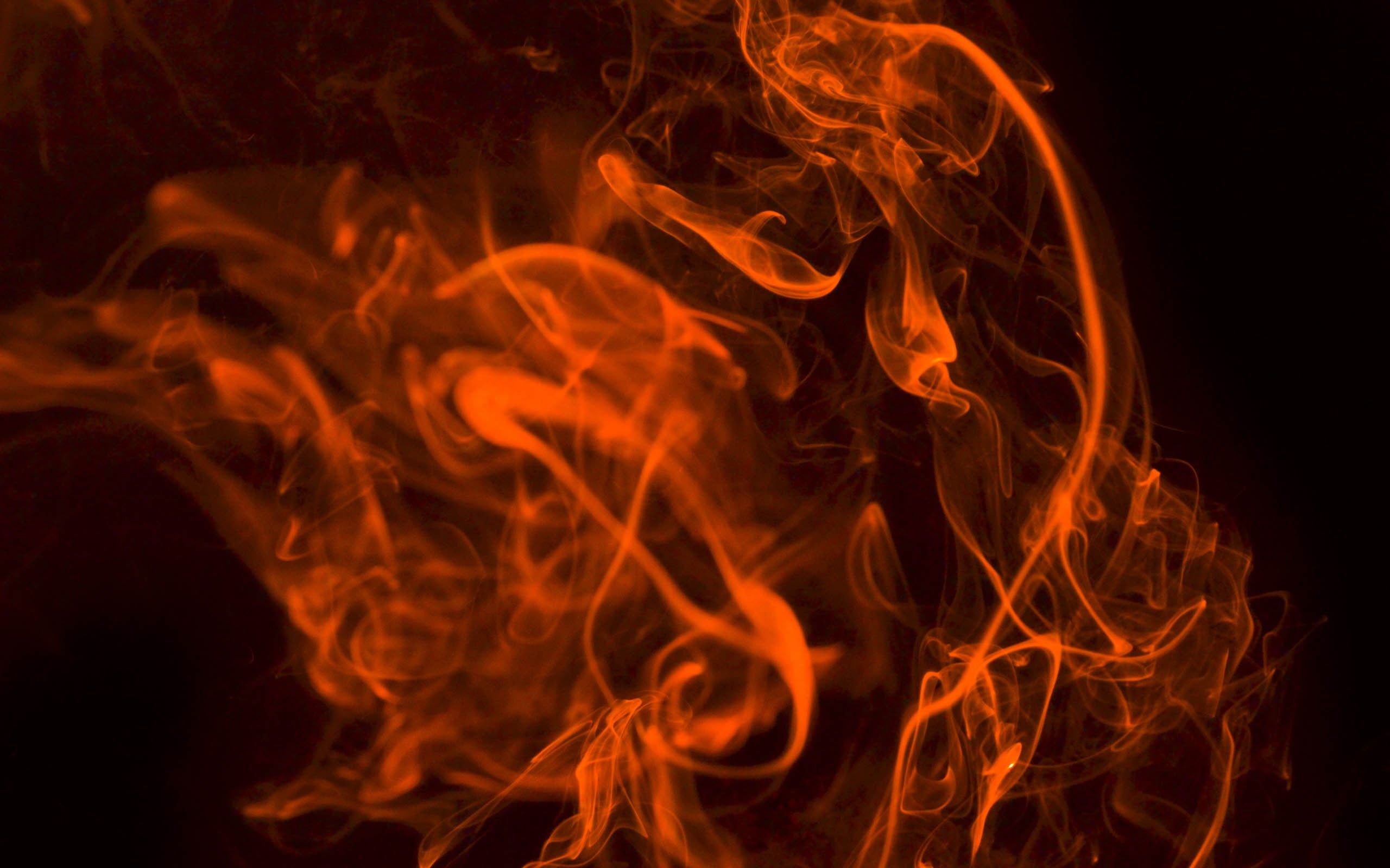 2560x1600 Orange smoke, smoke, abstract, simple HD wallpaper