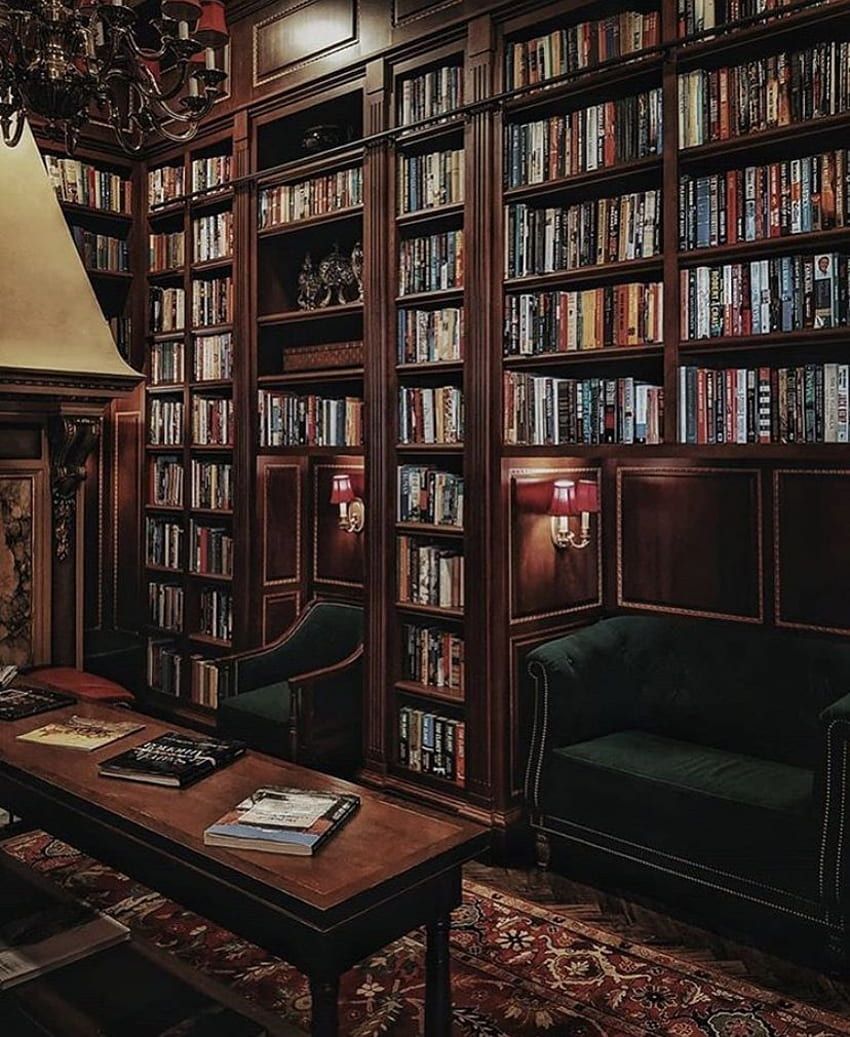 850x1037 Books hotel library. dark academia aesthetic. reading. My ideal home, Dark house, Old bookshelves HD phone wallpaper