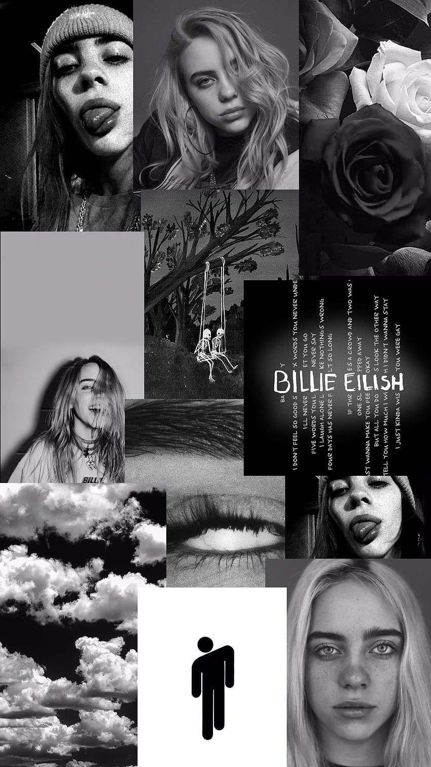 850x1512 Billie Eilish black aesthetic background, billie eilish 2021 phone HD phone wallpaper