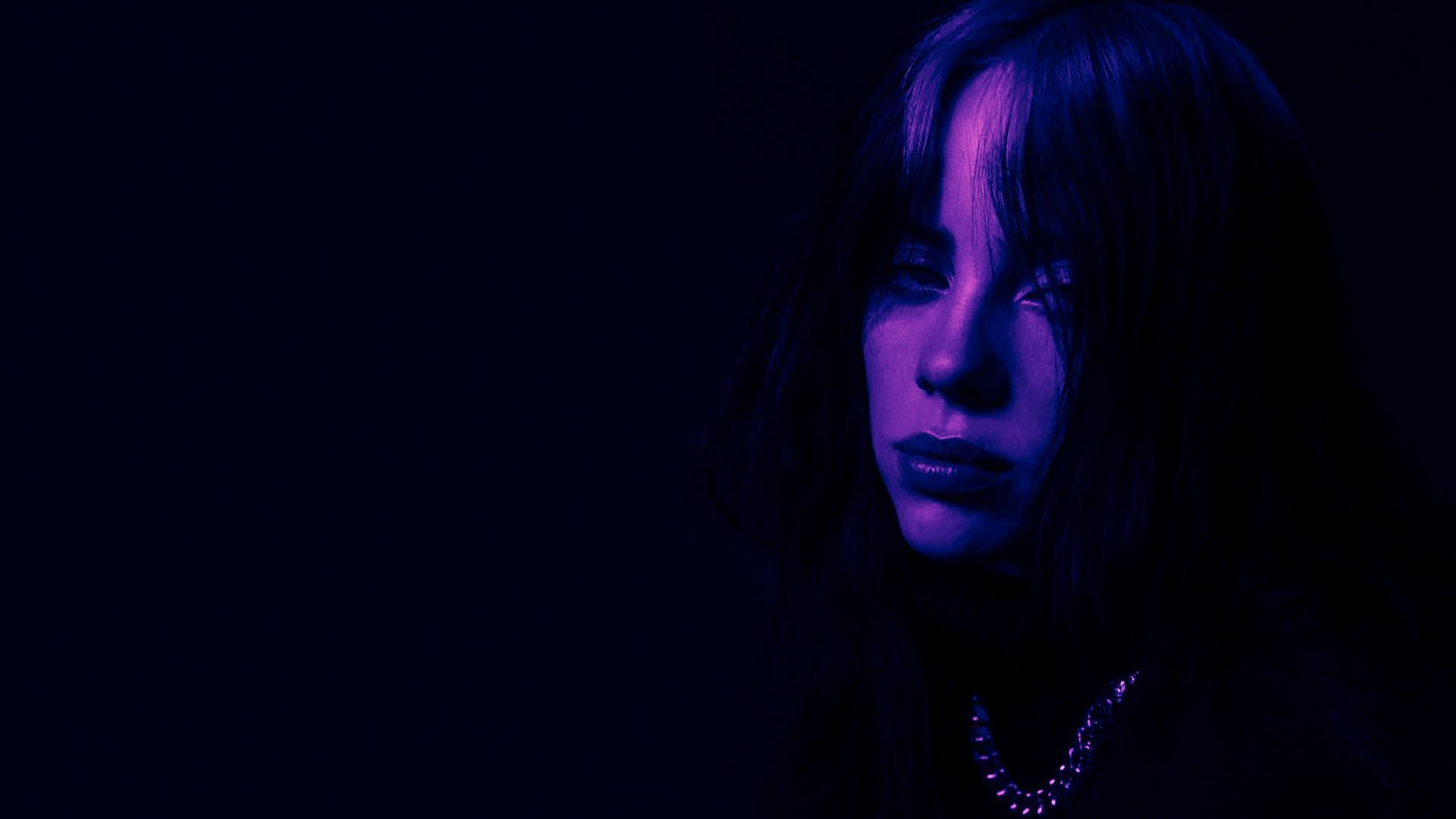1920x1080 One of my many billie wallpaper i've edited to be purple. ugh i love her!