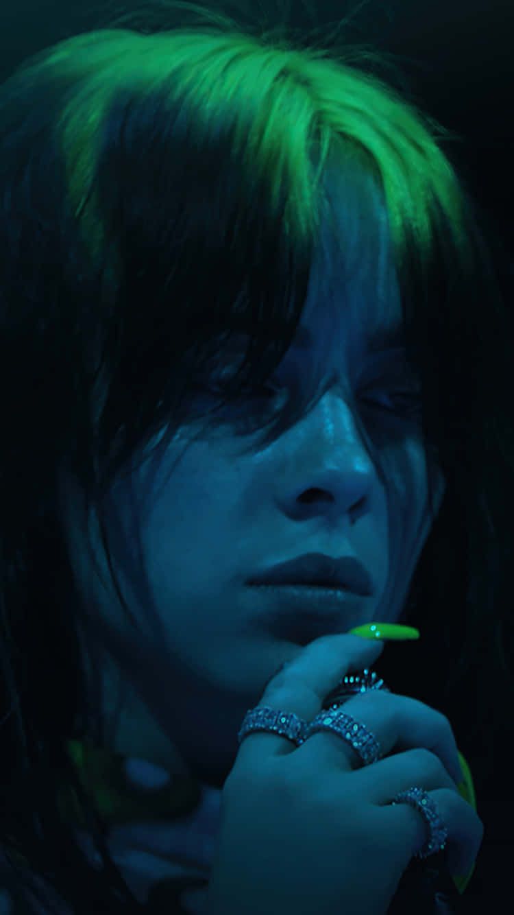 750x1334 Download Billie Eilish Looks Confident In The All Black Ensemble