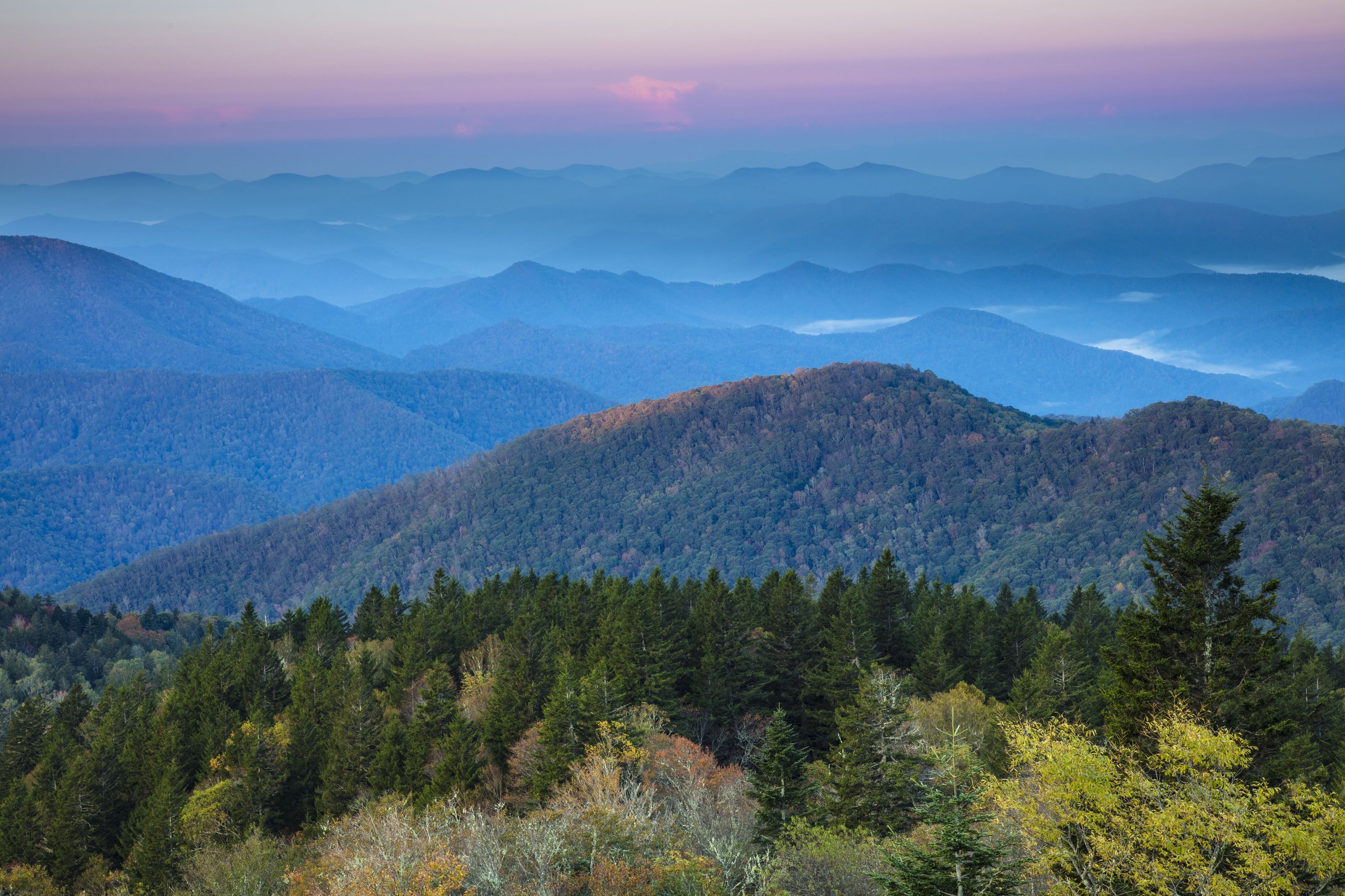 3200x2133 Blue Ridge Parkway North Carolina Morning Wall Mural