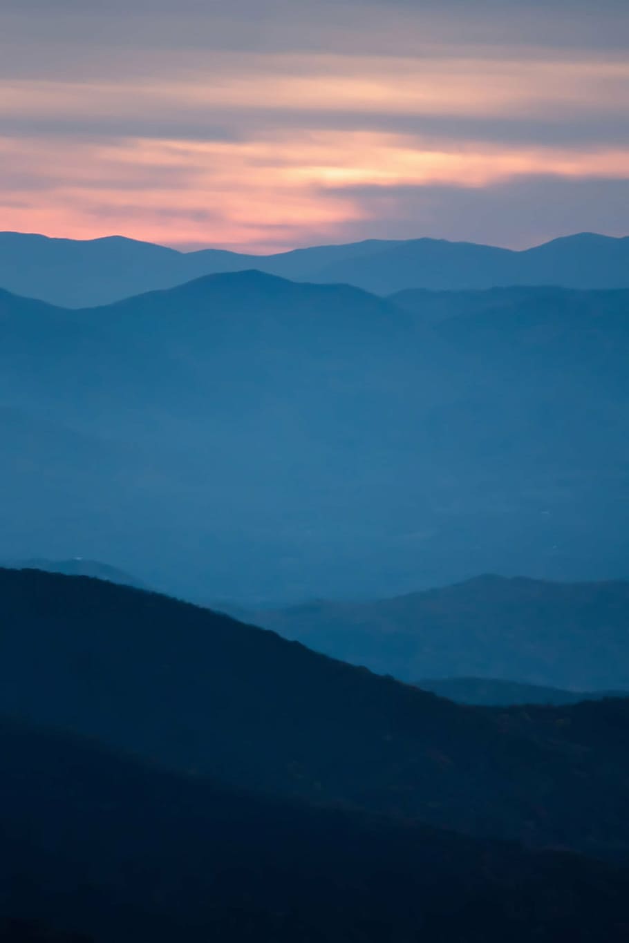 910x1365 HD wallpaper: view, adventure, afternoon, asheville, august, blooms, blue ridge mountains