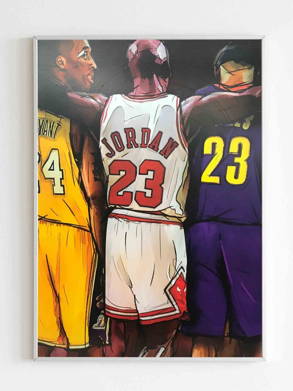 960x1280 Kobe Bryant Michael Jordan Lebron James Wallpaper Poster