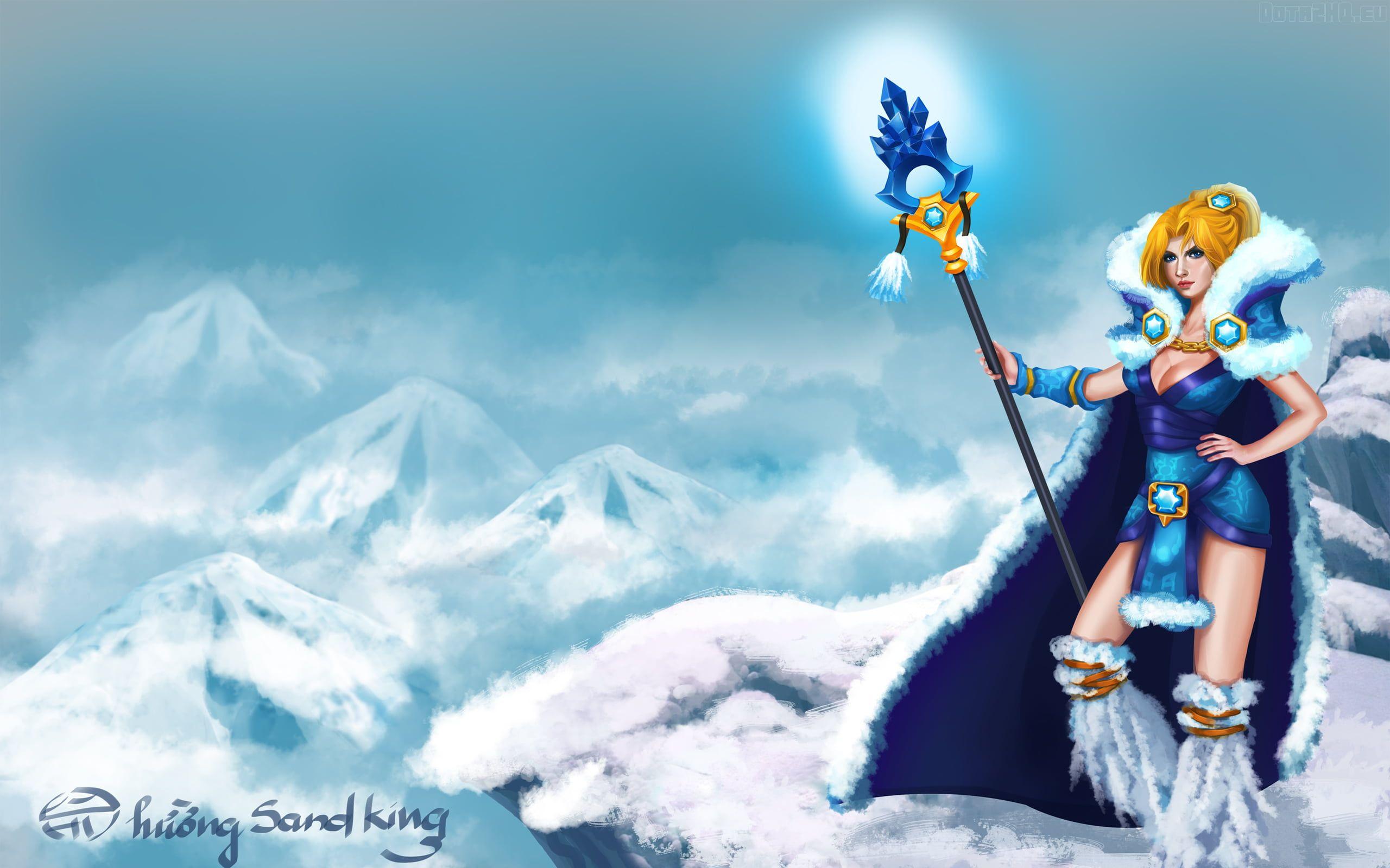 2560x1600 Dota 2 Crystal Maiden Rylai HD wallpaper