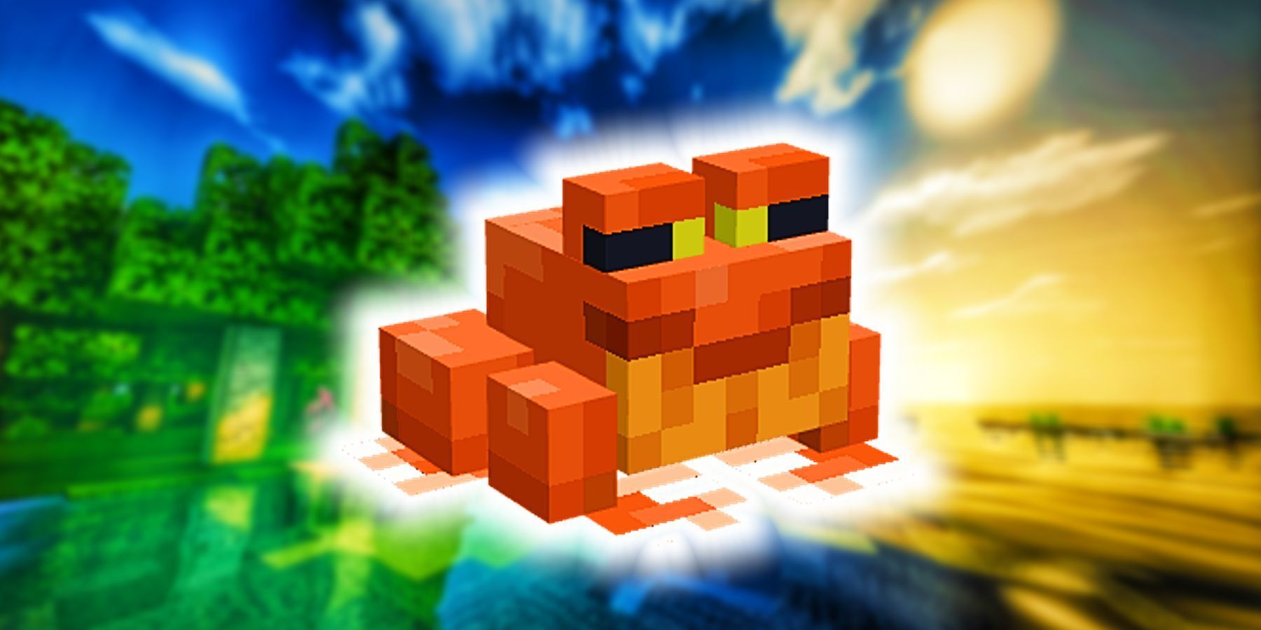 1800x900 Minecraft Fan Builds Cute Frog Terrarium