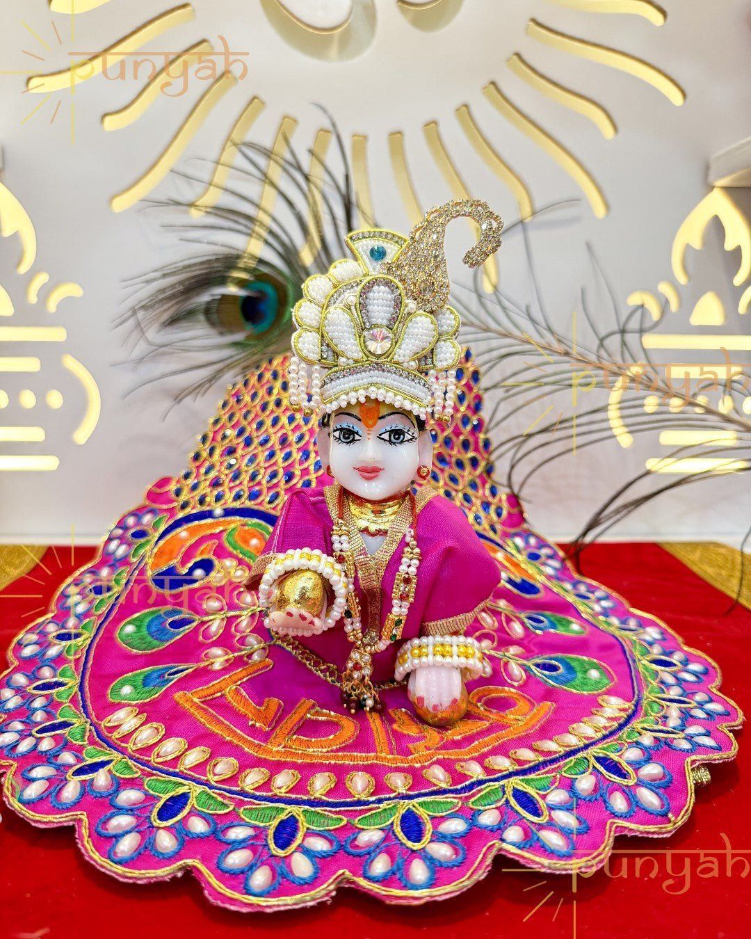 1080x1350 Vrindavan Festive Special Poshak Dress For Thakur Ji