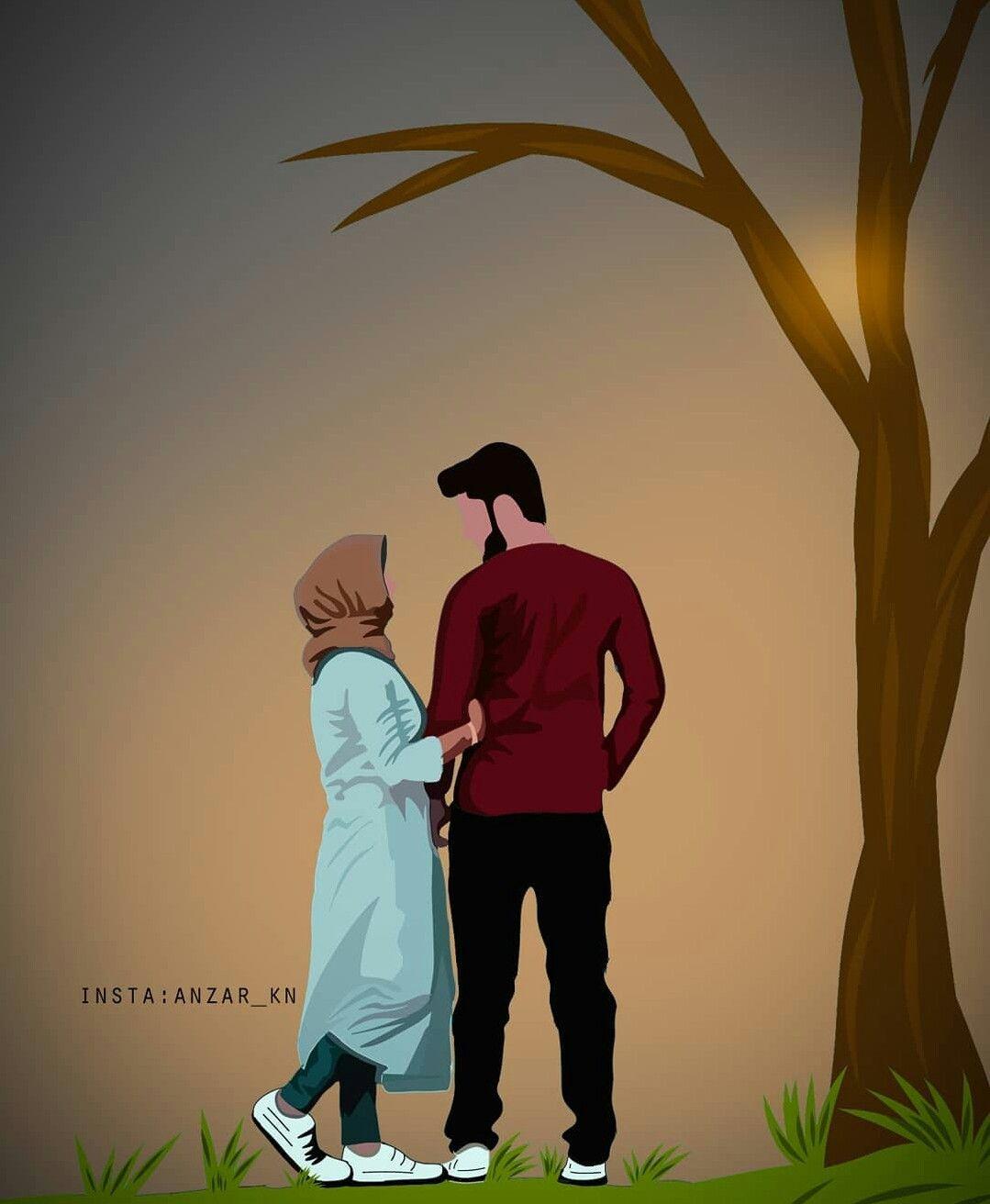 Muslim Couple Cartoon Wallpapers - Top Free Muslim Couple Cartoon
