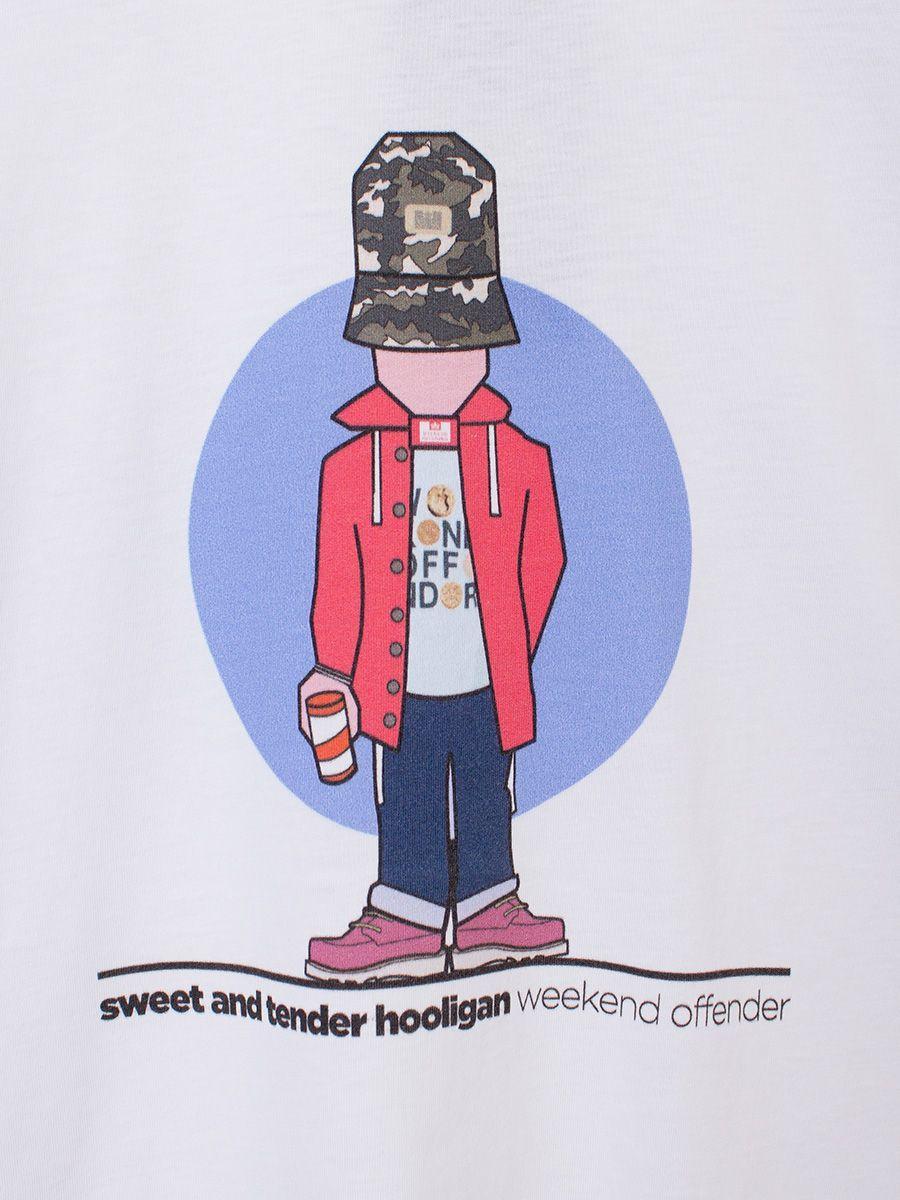 900x1200 WEEKEND OFFENDER CASUAL MAN T Shirt WHITE. Weekend Offender