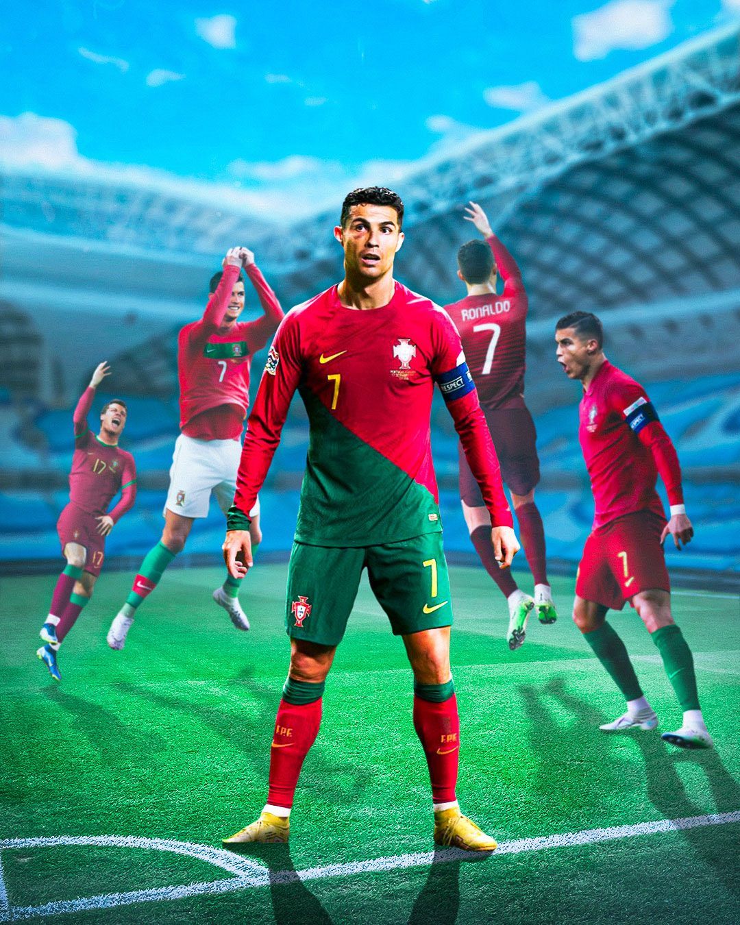 1080x1350 Ronaldo Portugal 4k Wallpaper