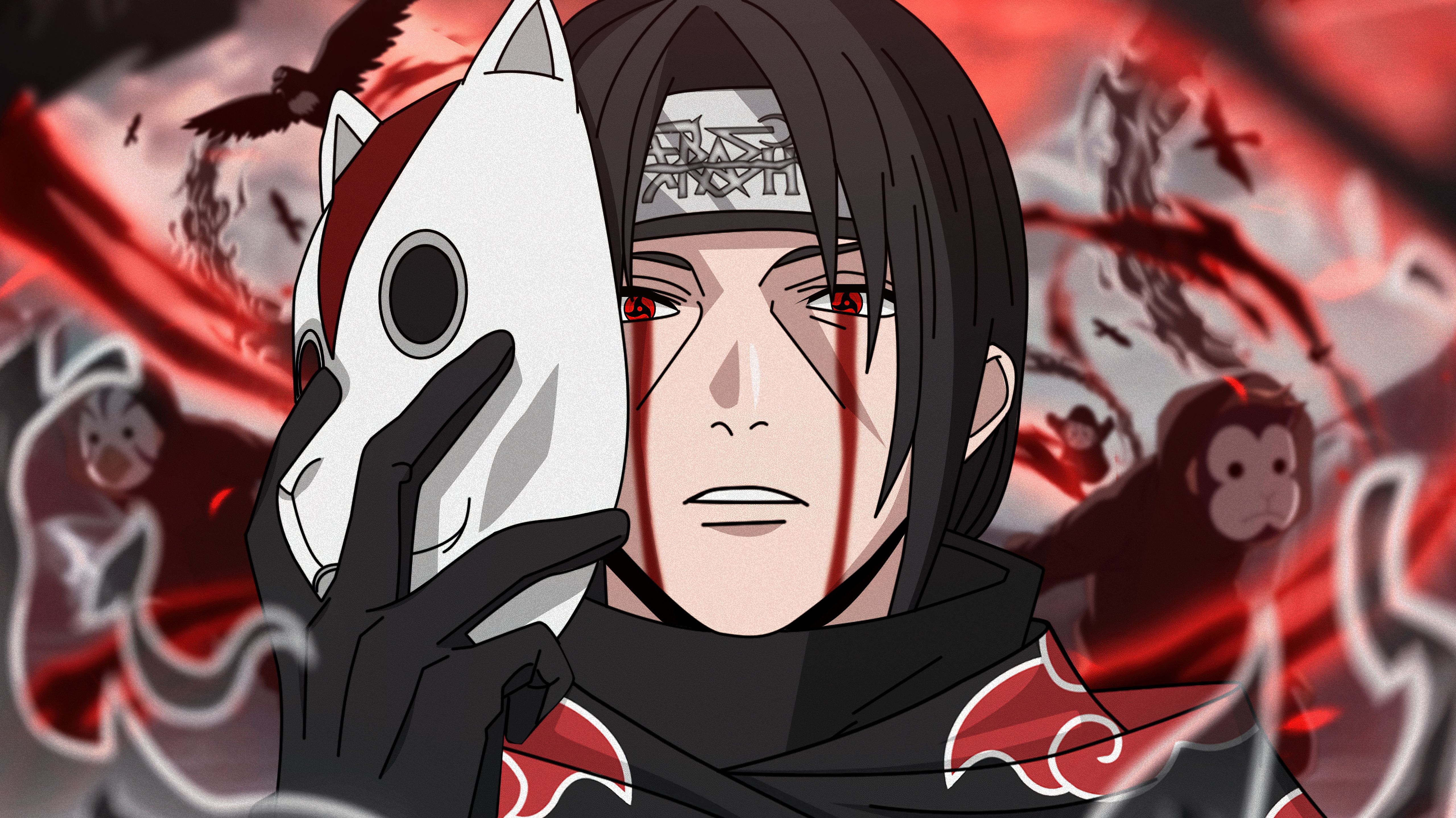 5120x2880 Itachi Uchiha Wallpaper 4K, Mask, Naruto, 5K