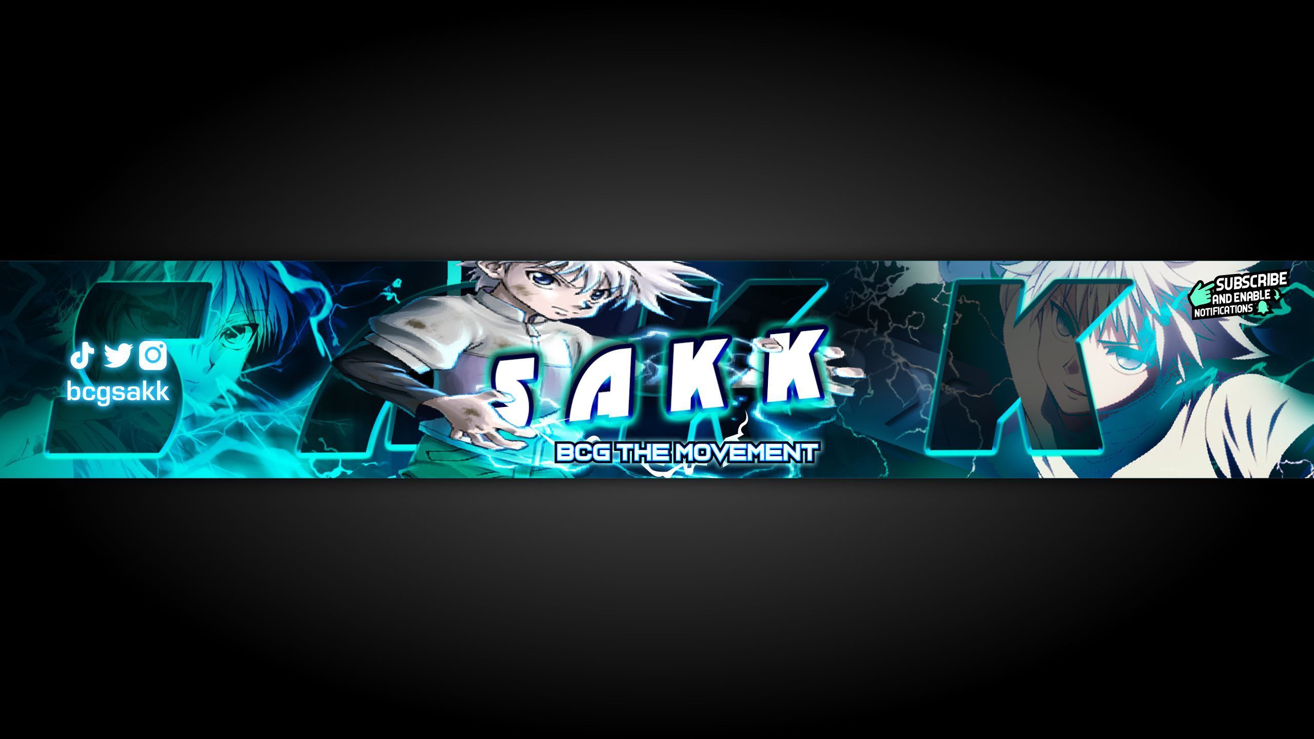 2560x1440 Anime gaming banner for youtube, twitch by CartoonArtist(Freelancer) on Dribbble