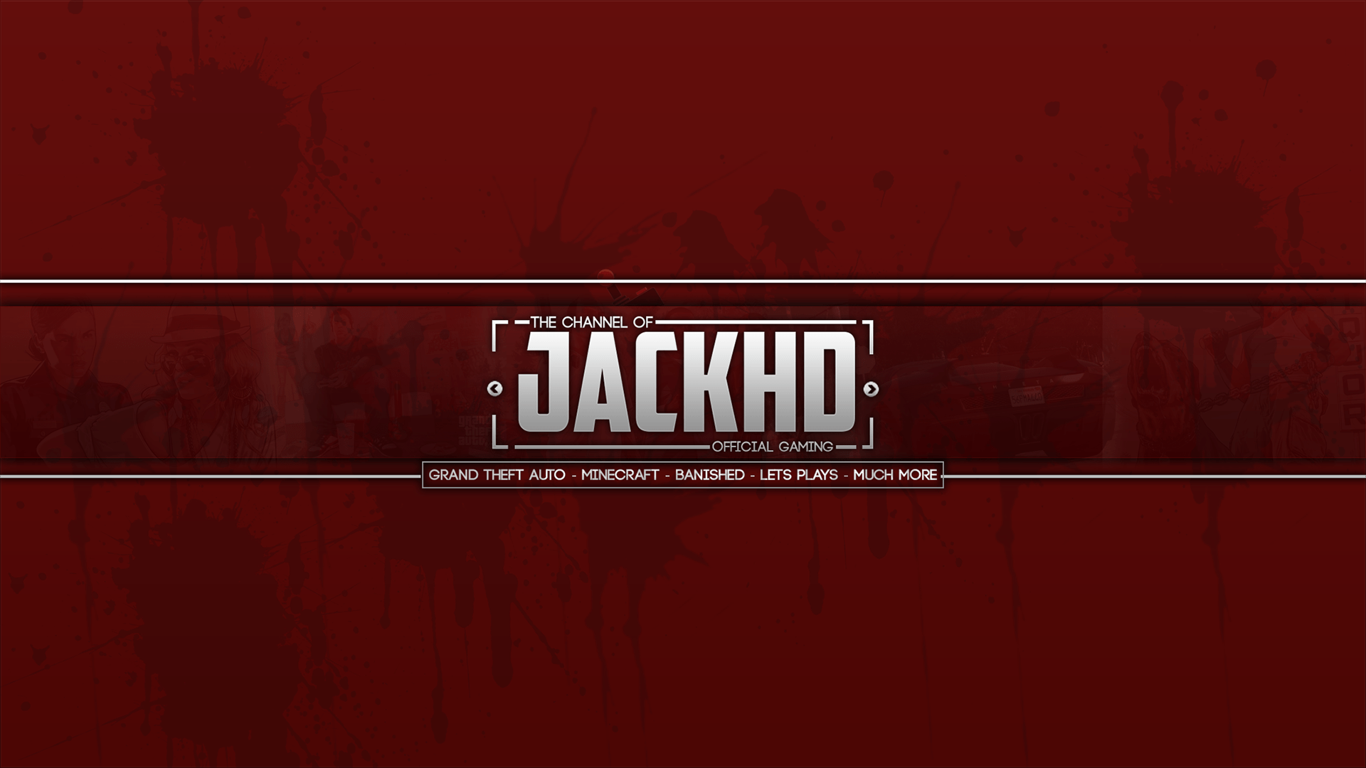 1920x1080 2D YouTube Banner Design: (Gaming Related) [] (2). Image - Behance