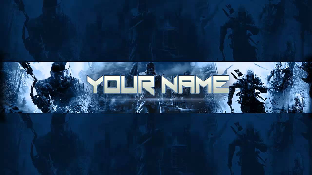 1280x720 Photoshop Gaming Banner / Channel Art Template download