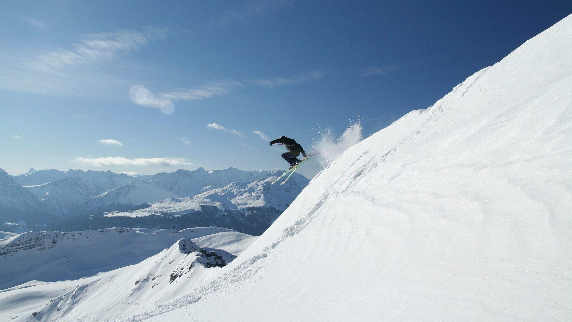 1920x1080 Wintersports Skiing Steep HD Wallpaper FullHDWpp HD
