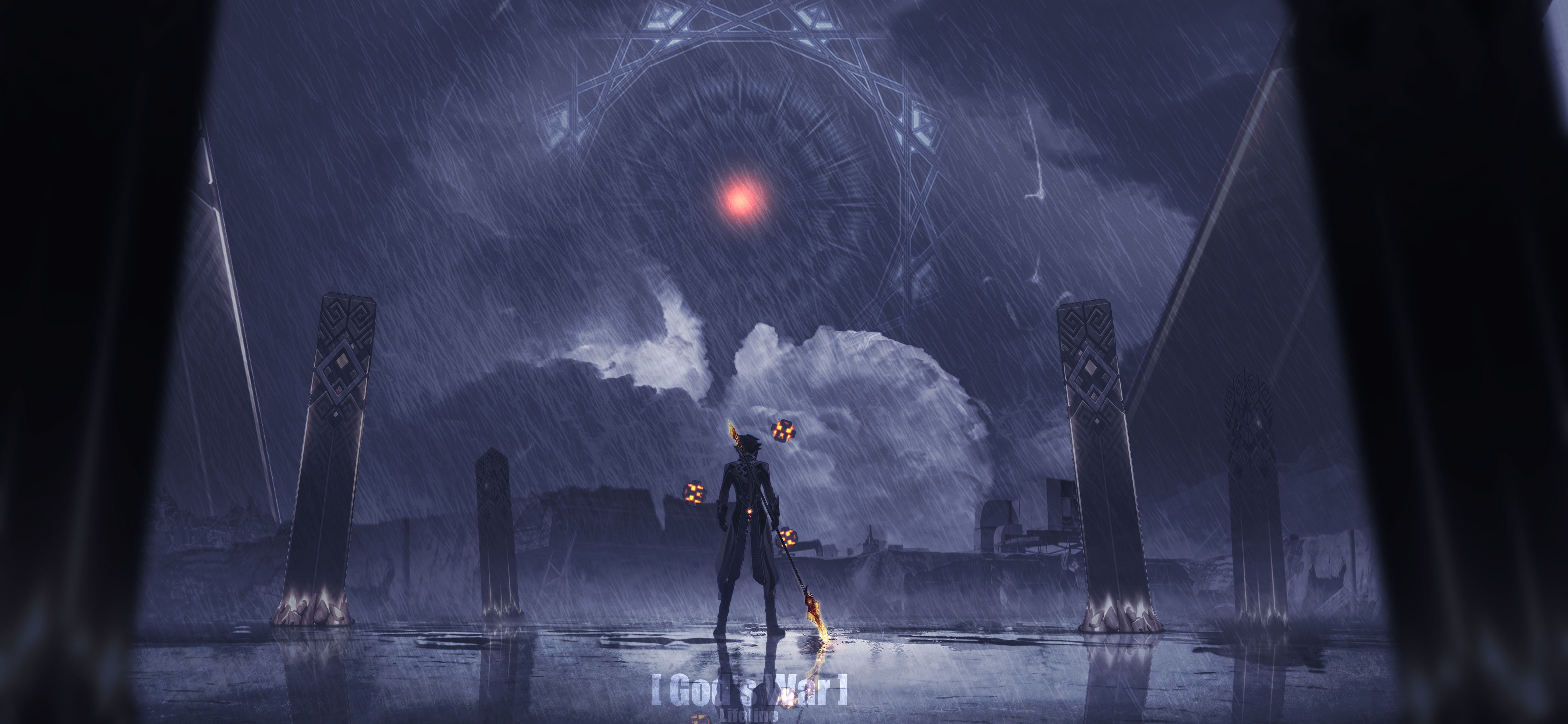 4872x2250 Zhongli Genshin Impact 4k Cool Art Wallpaper, HD Games 4K Wallpaper, Image and Background