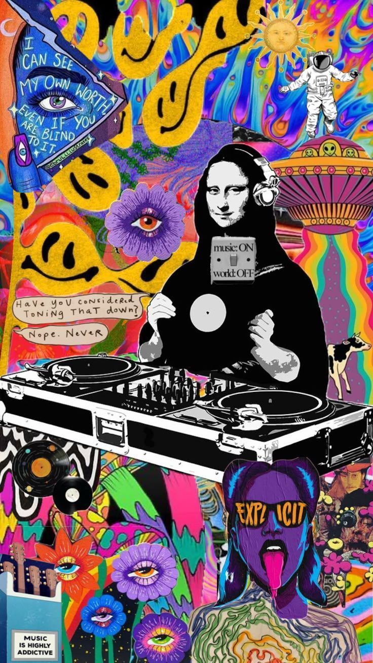736x1308 Trippy #psychedelic #art #music