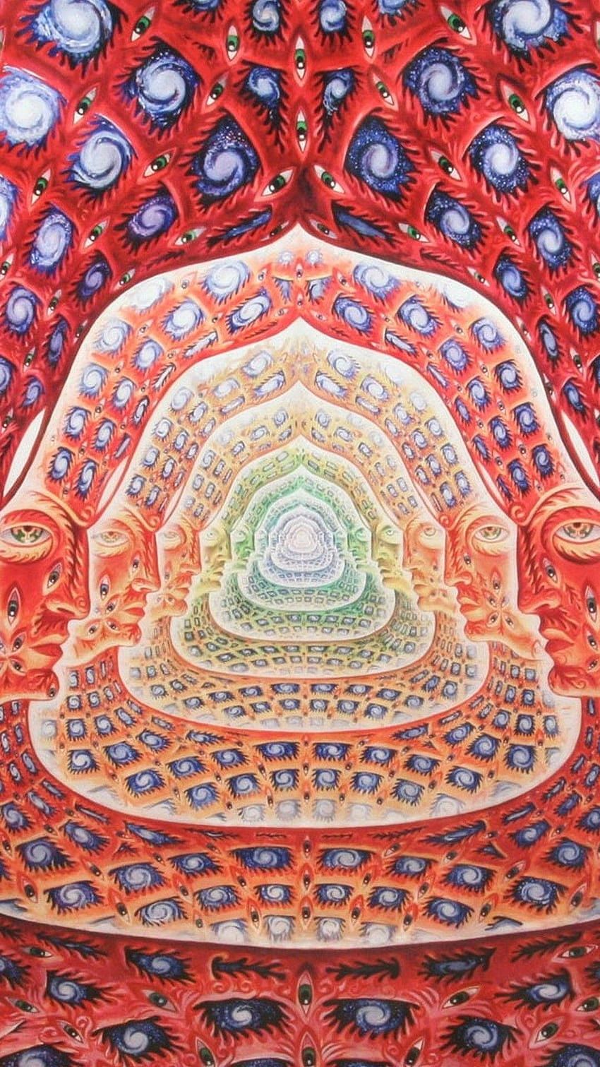 850x1511 Psychedelic Android, psychedelic music HD phone wallpaper