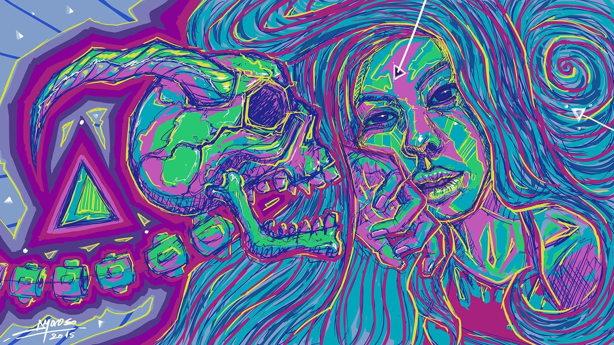 2000x1125 Psychedelic wallpaper