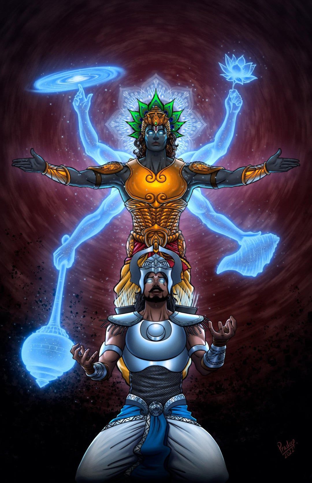 1080x1669 My attempt to visualize two instances from Mahabharat