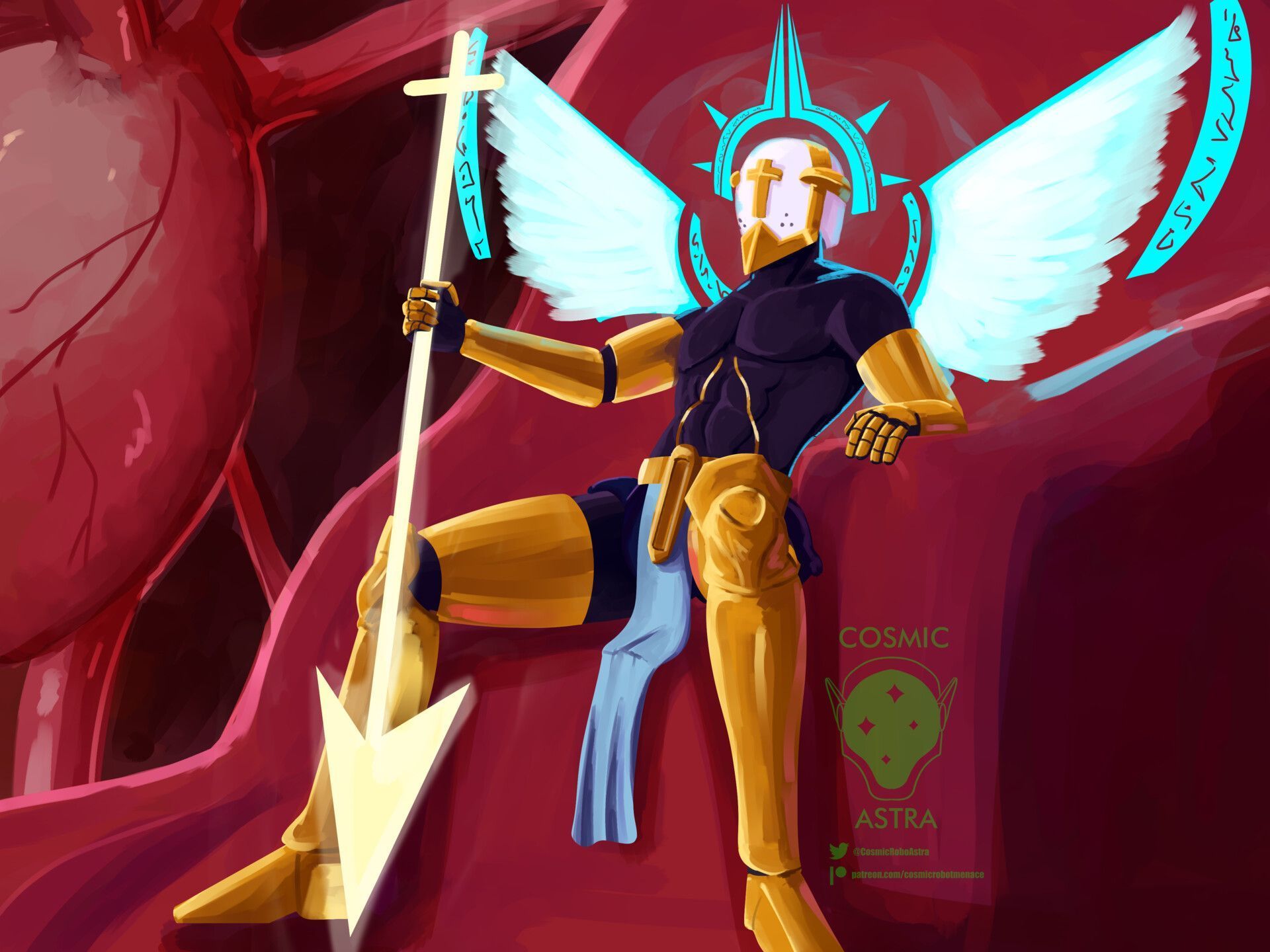 1920x1440 ULTRAKILL: Gabriel (Patreon painting)