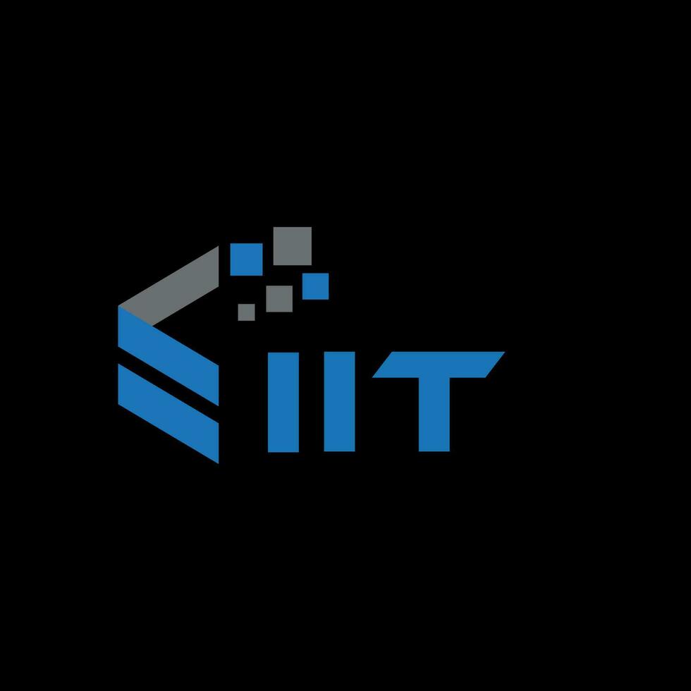 980x980 IIT letter logo design on black background. IIT creative initials letter logo concept. IIT letter design