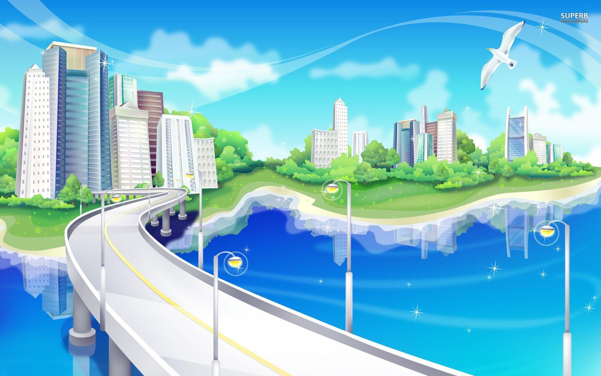 1920x1200 Smart City Wallpaper