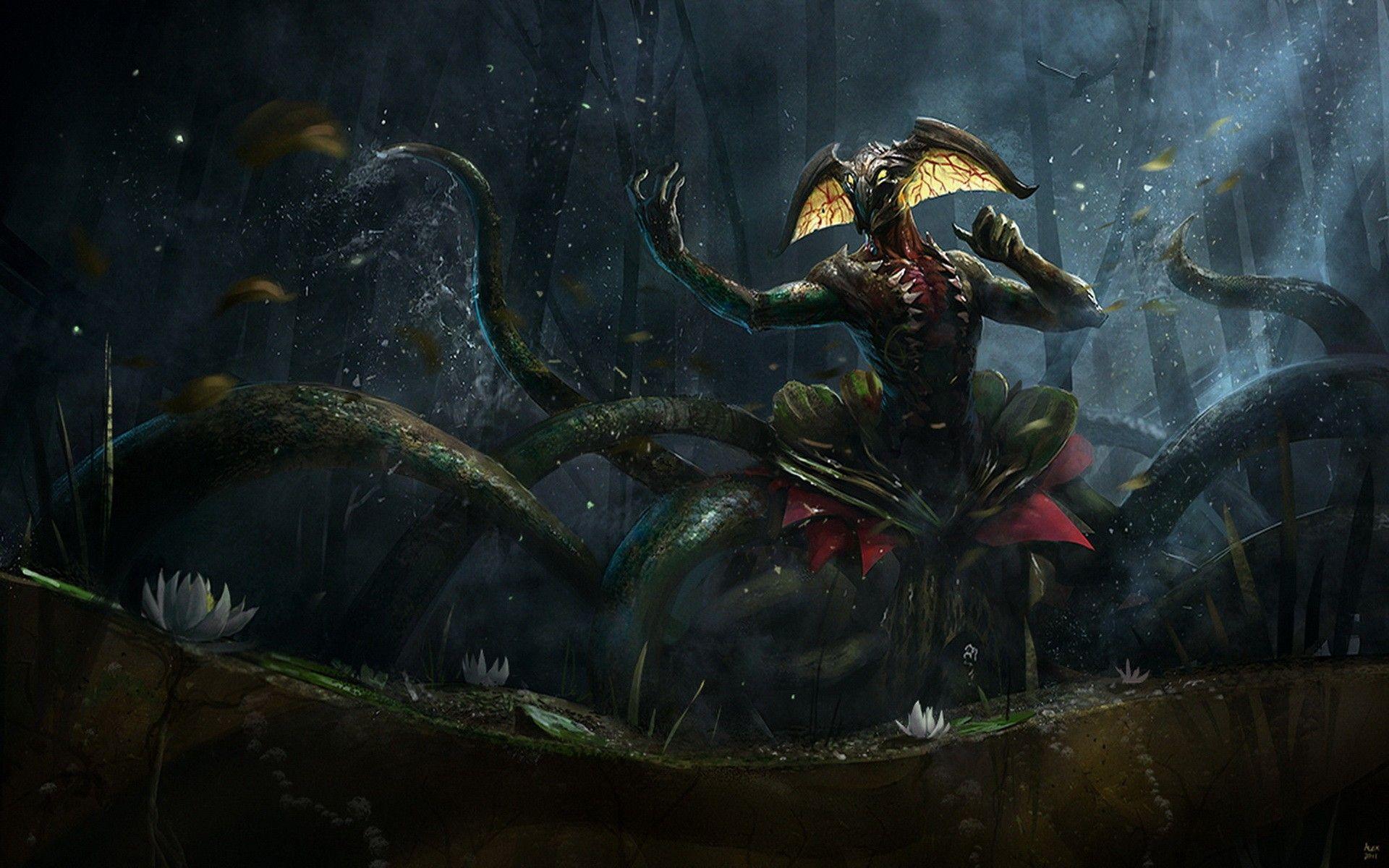 1920x1200 fantasy, plants, fantasy art, swamps, Swamp Thing wallpaper