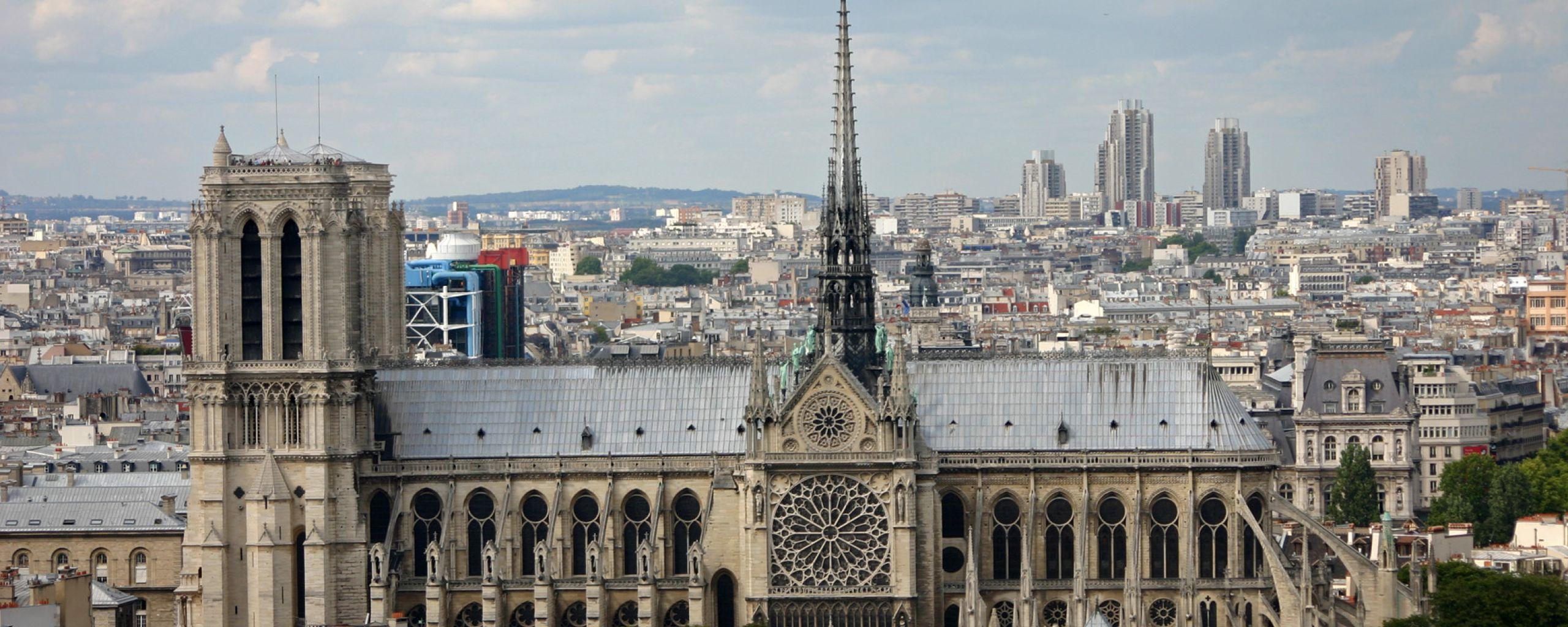2560x1024 Notre Dame De Paris, Cathedral, Paris 2560x1024