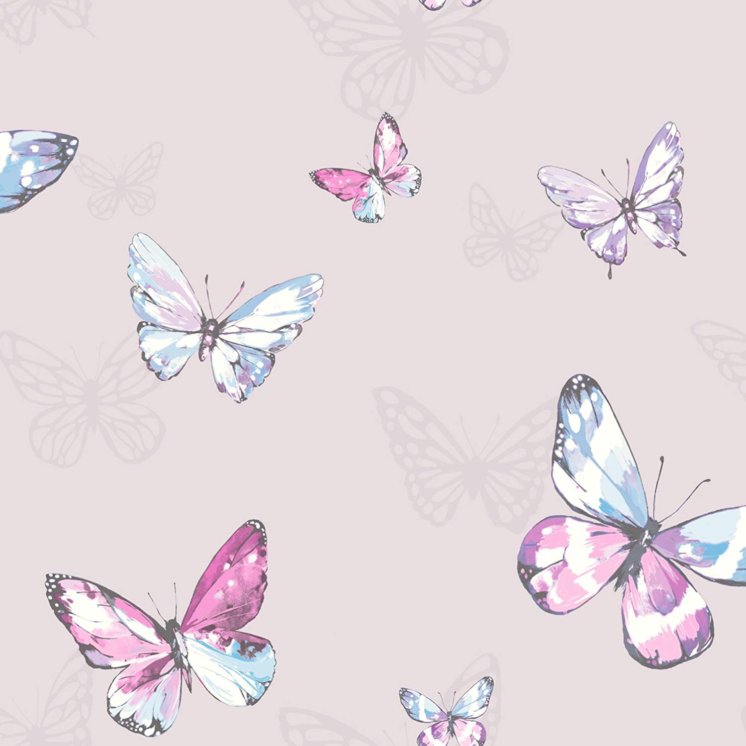 1500x1500 Holden Amelia Butterflies Wallpaper Pink 98870