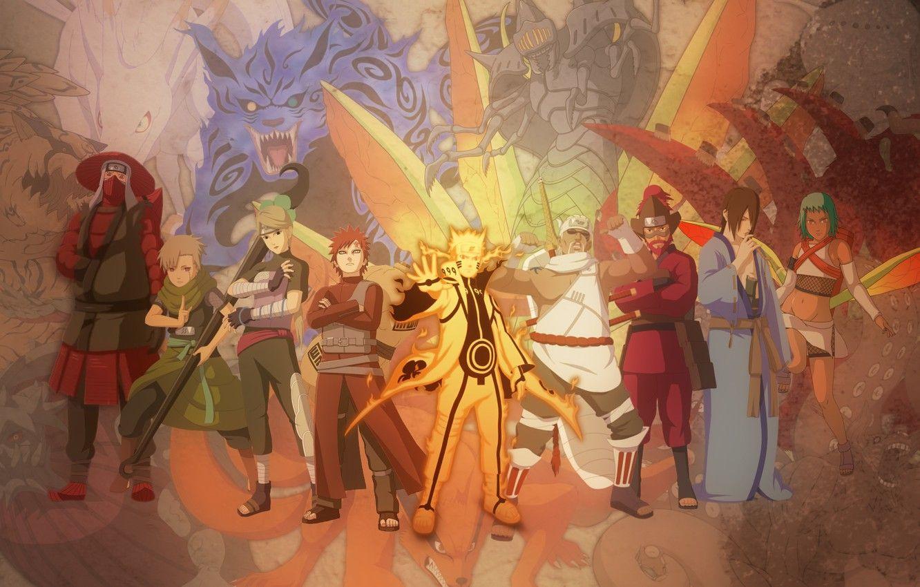 1332x850 Photo Wallpaper Naruto, Anime, Killer Bee, Han, Roush