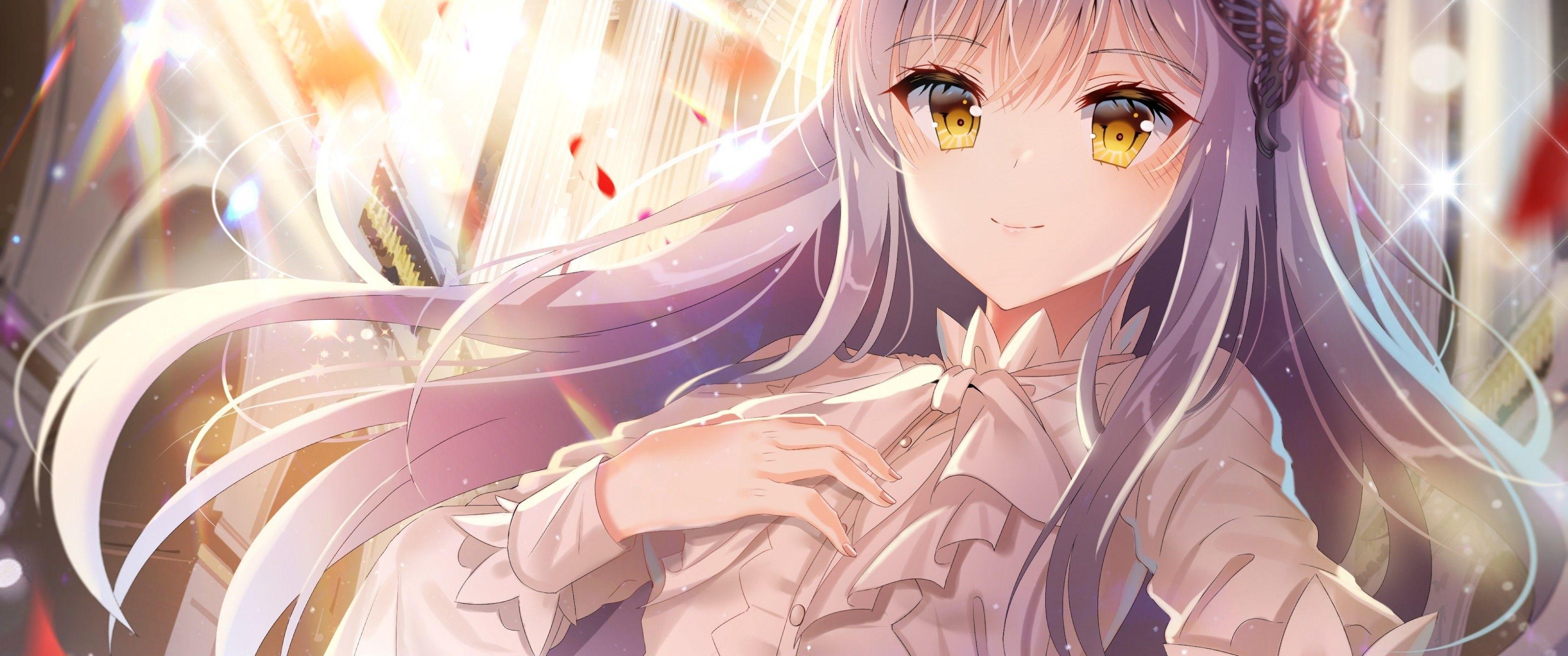 3440x1440 Download 3440x1440 Minato Yukina, Silver Hair, Bang Dream