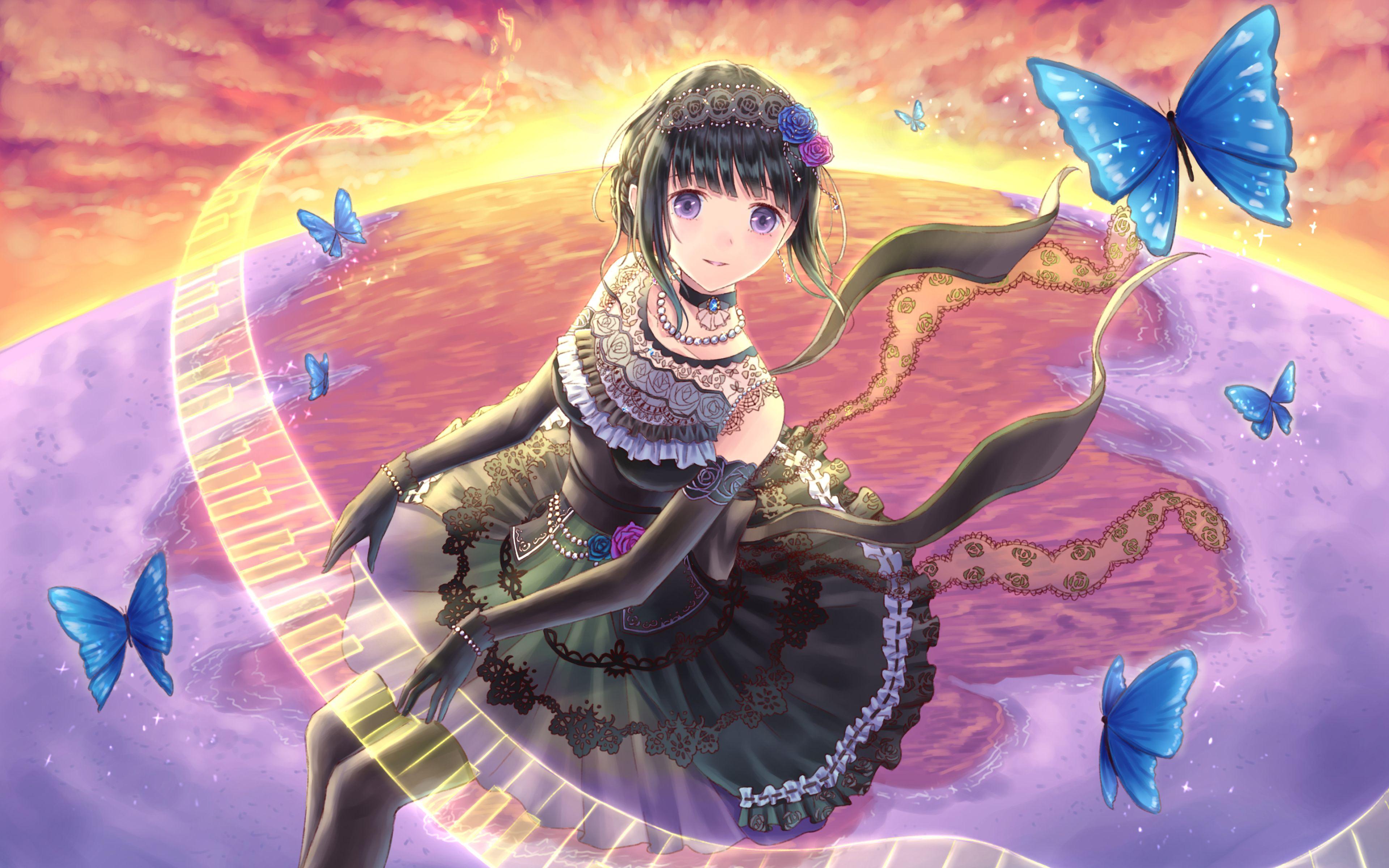 3840x2400 Download wallpaper Shirokane Rinko, 4k, manga, Hanasakigawa Girls