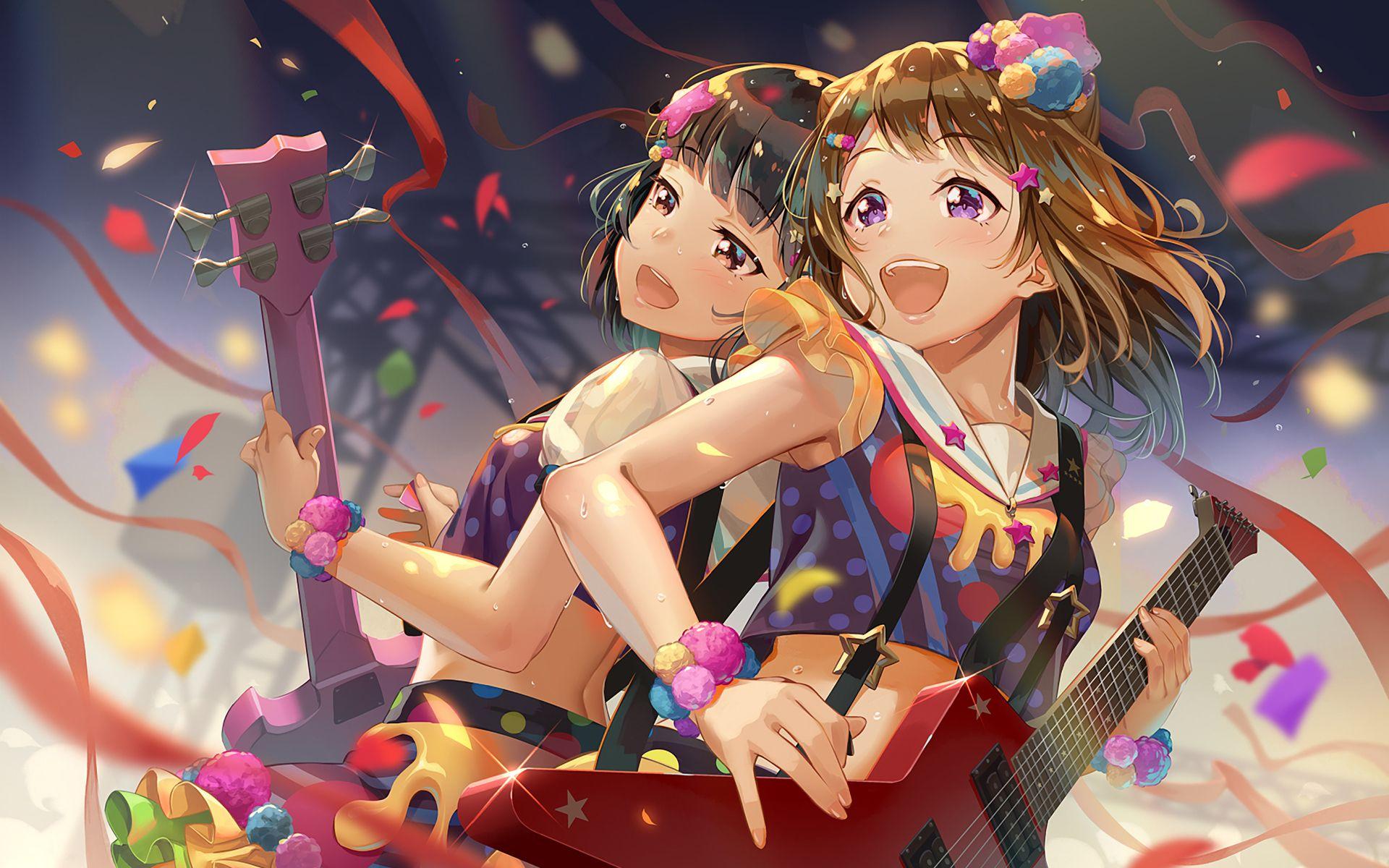 1920x1200 Download wallpaper Rimi Ushigome, Kasumi Toyama, concert, manga