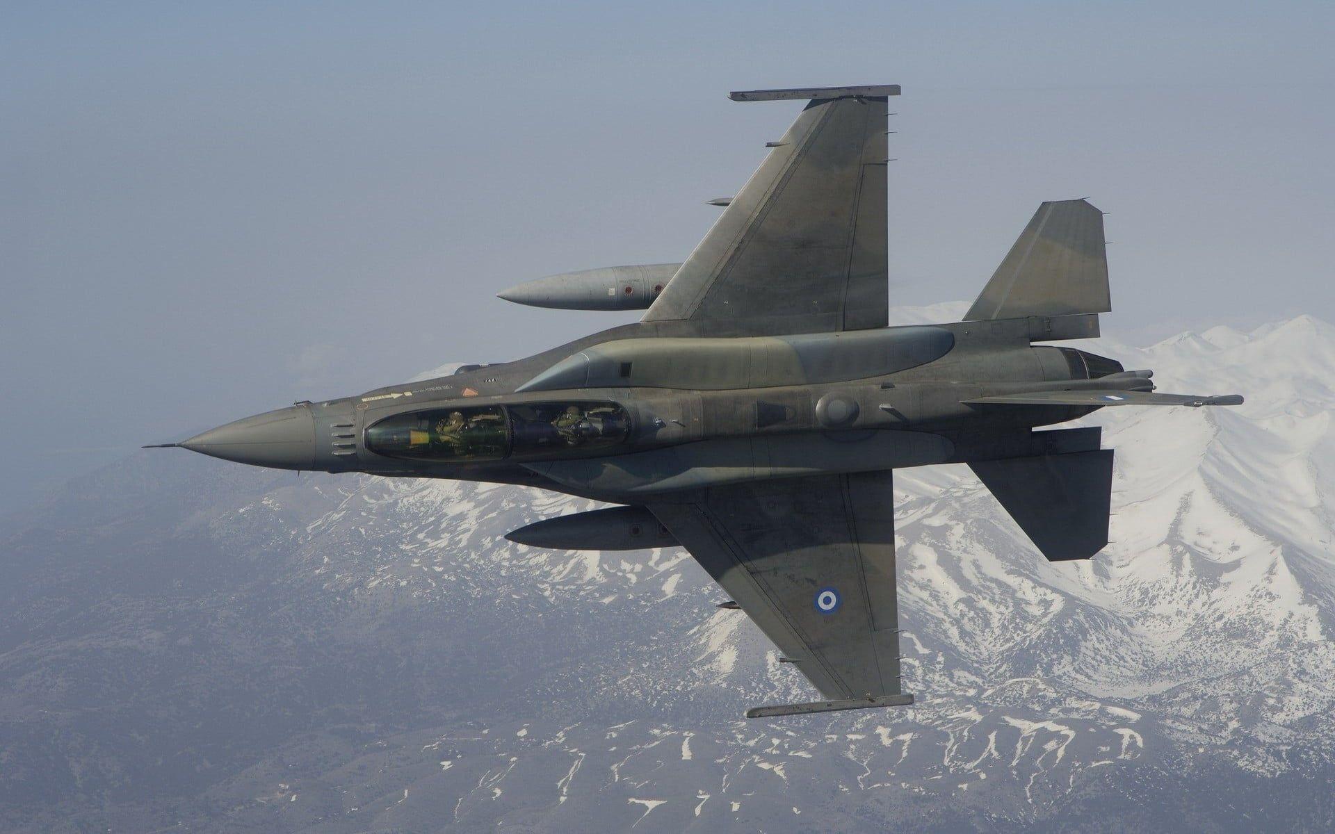 1920x1200 Gray fighter jet, airplane, military, air force, General Dynamics