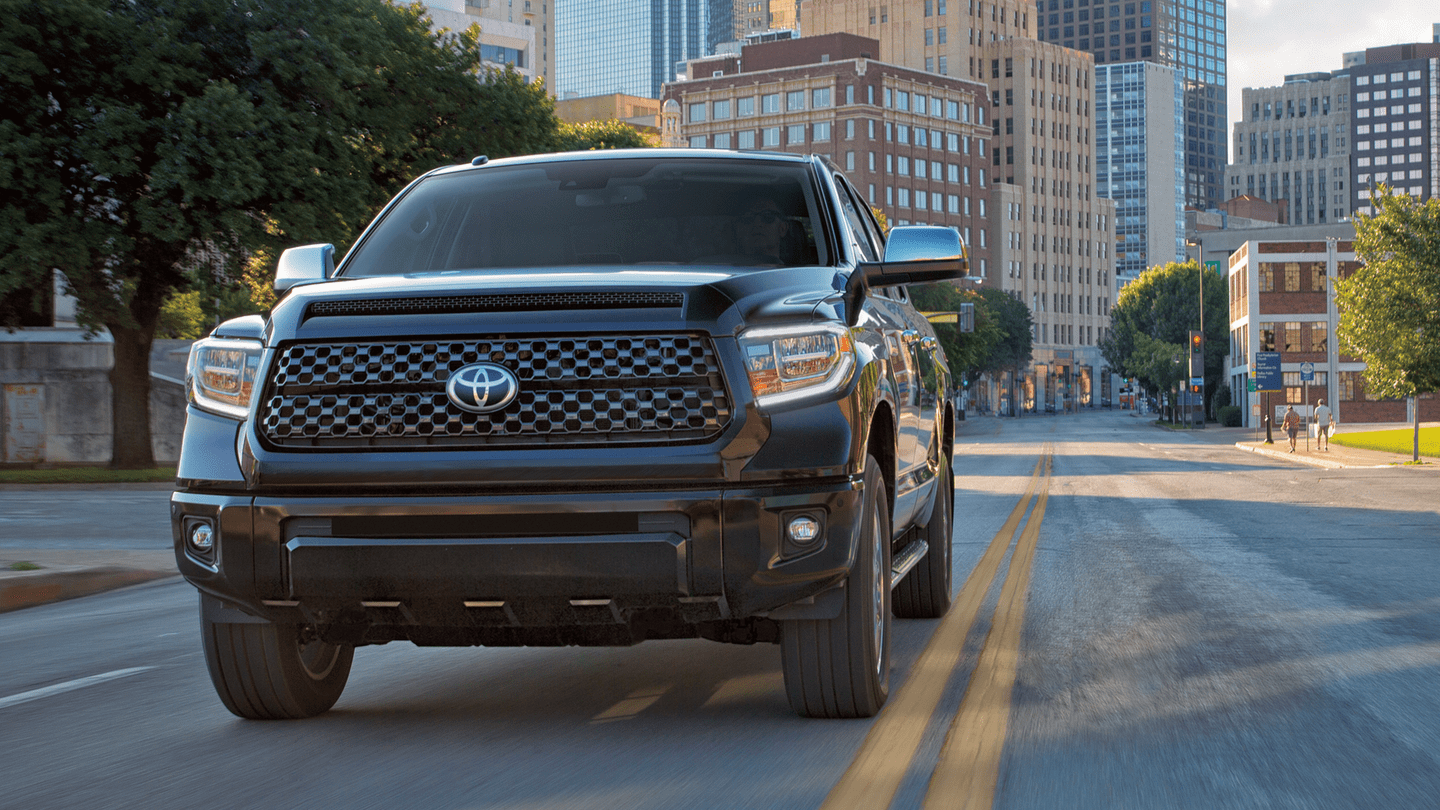 1440x810 Free download 2019 Toyota Tundra front black color HD wallpaper