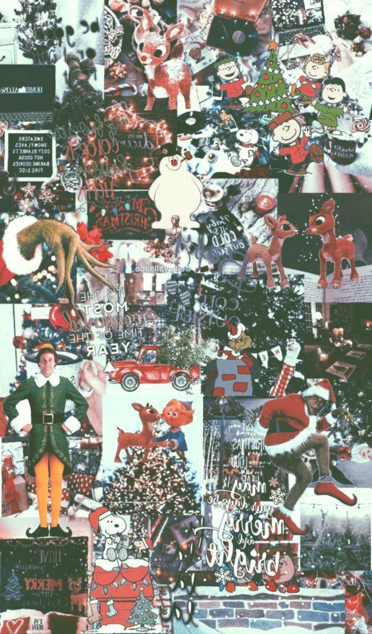 Christmas collagewallpaper by paperthownss  Wallpaper iphone christmas Xmas  wallpaper Christmas wallpaper